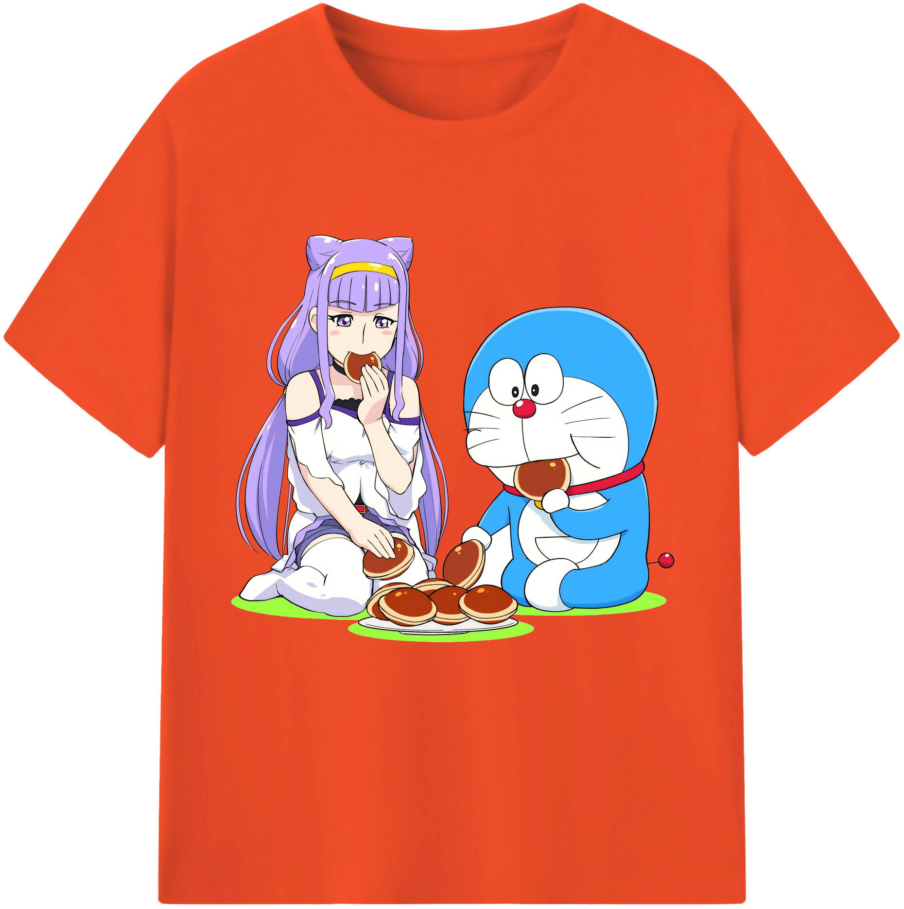 （画像用） ドラえもん Doraemon 綿100％半袖Tシャツ（フロントプリント）