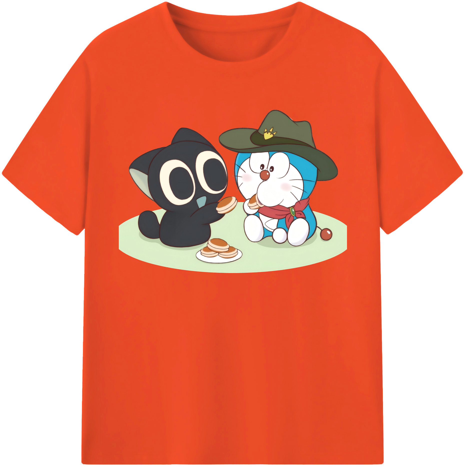 （画像用） ドラえもん Doraemon 綿100％半袖Tシャツ（フロントプリント）
