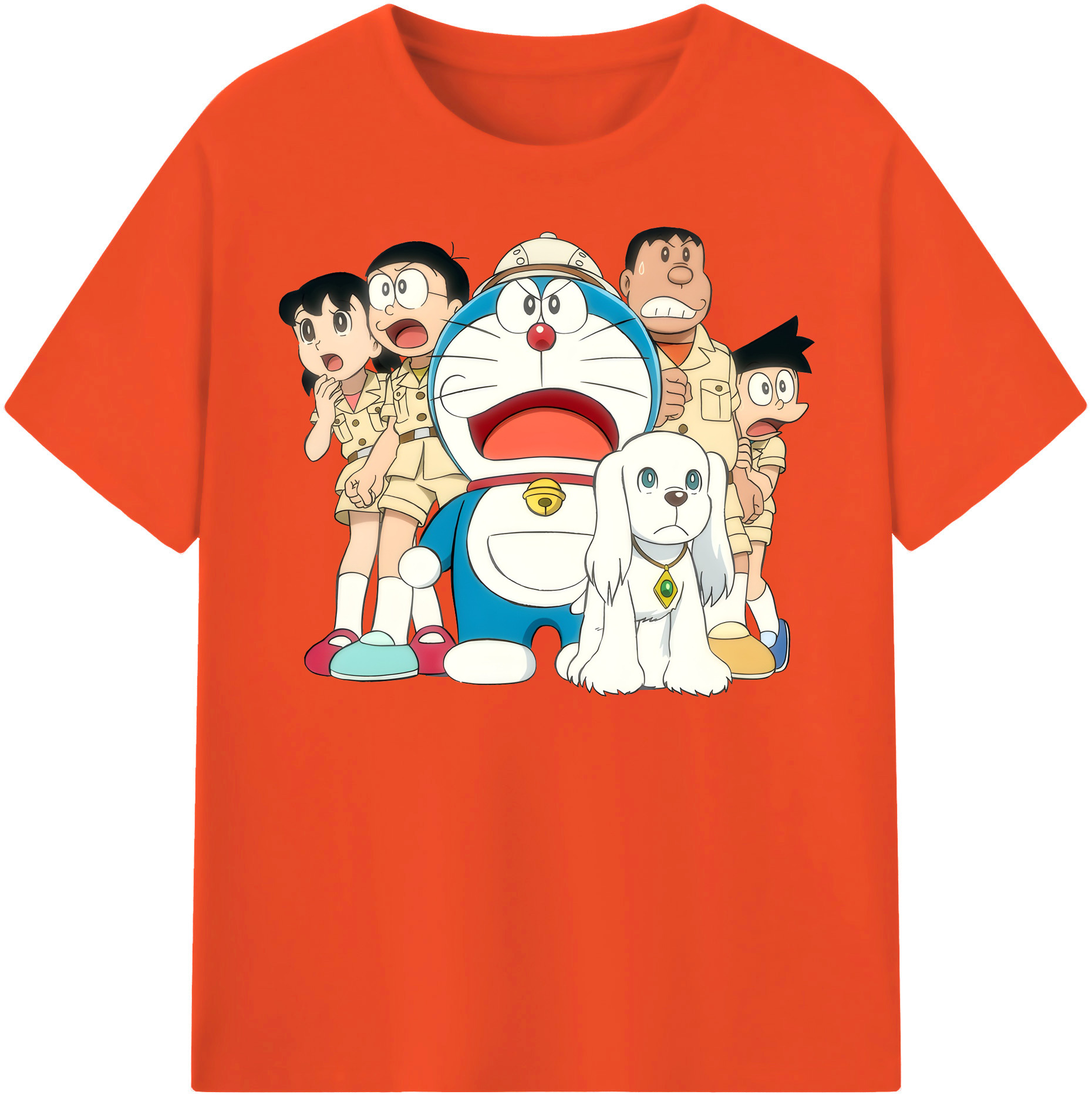 （画像用） ドラえもん Doraemon 綿100％半袖Tシャツ（フロントプリント）