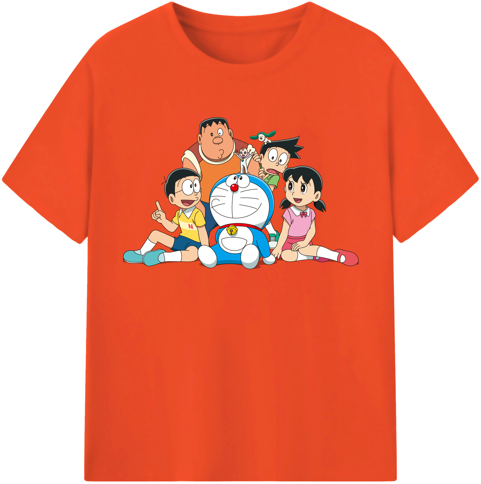 （画像用） ドラえもん Doraemon 綿100％半袖Tシャツ（フロントプリント）