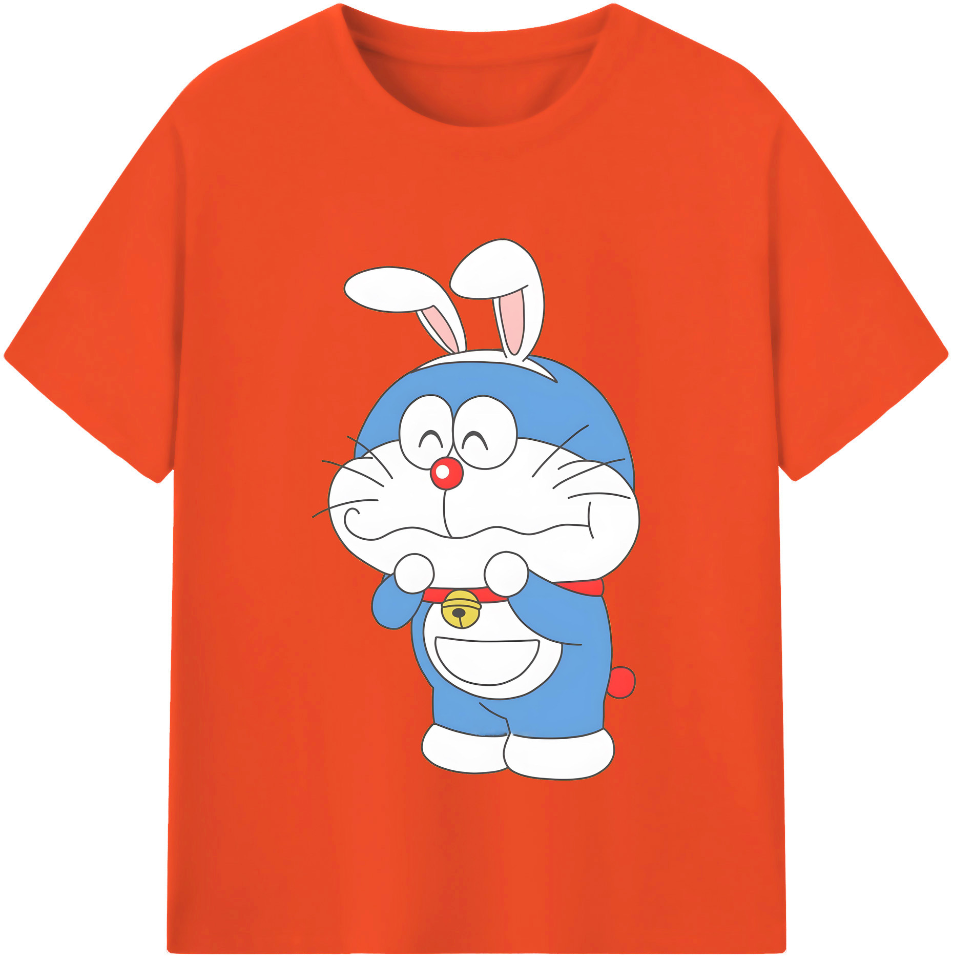 （画像用） ドラえもん Doraemon 綿100％半袖Tシャツ（フロントプリント）