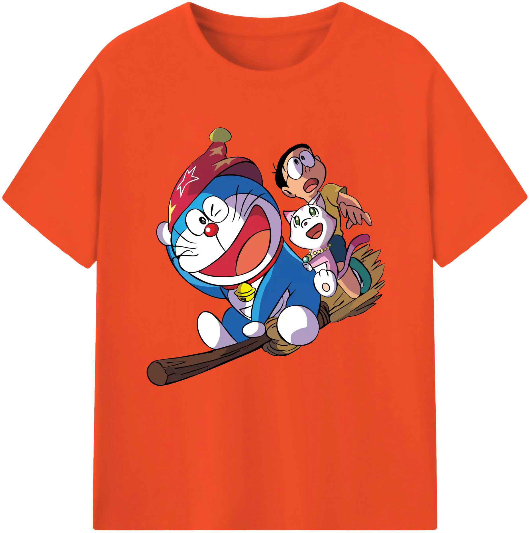 （画像用） ドラえもん Doraemon 綿100％半袖Tシャツ（フロントプリント）