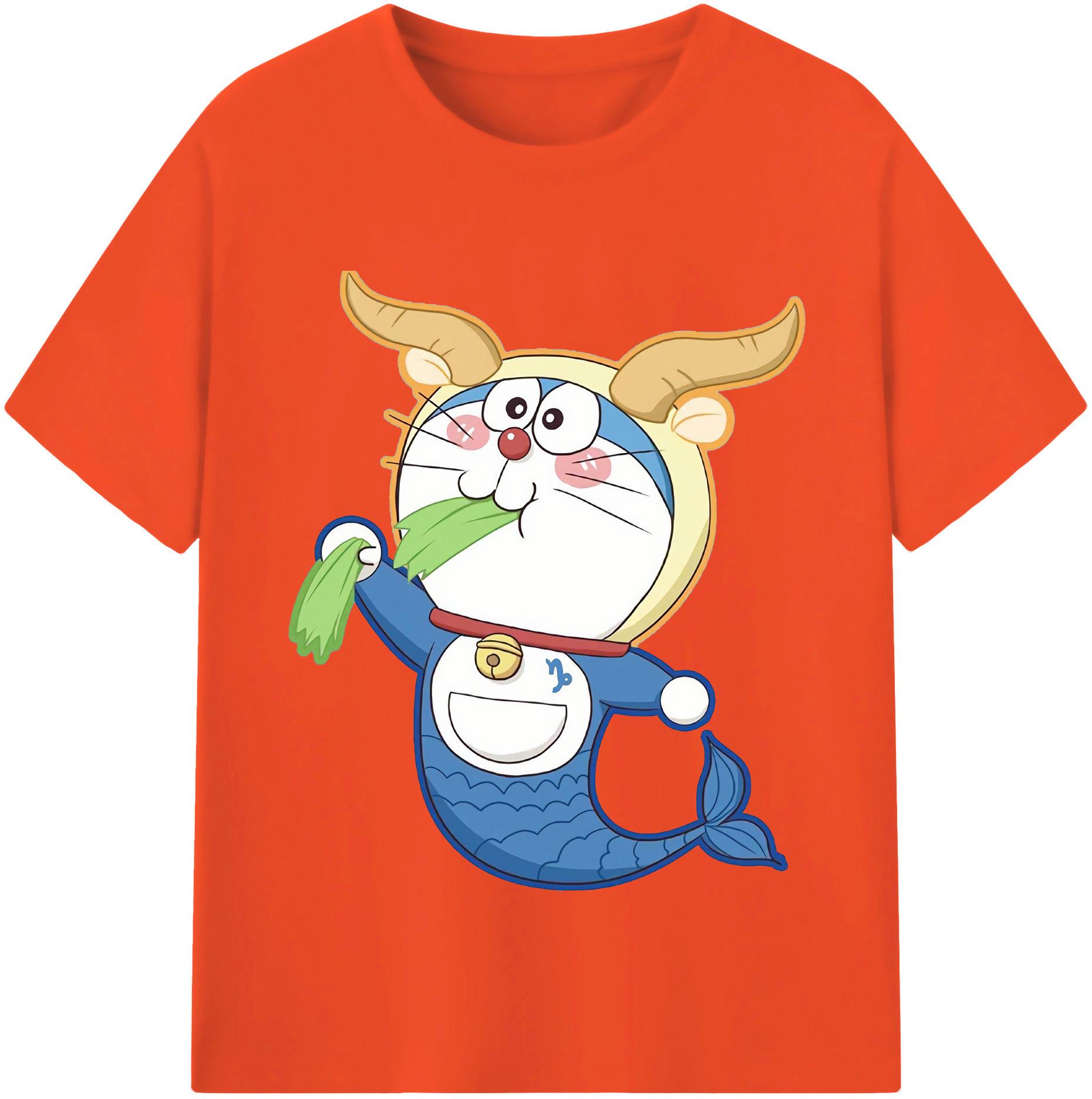 （画像用） ドラえもん Doraemon 綿100％半袖Tシャツ（フロントプリント）