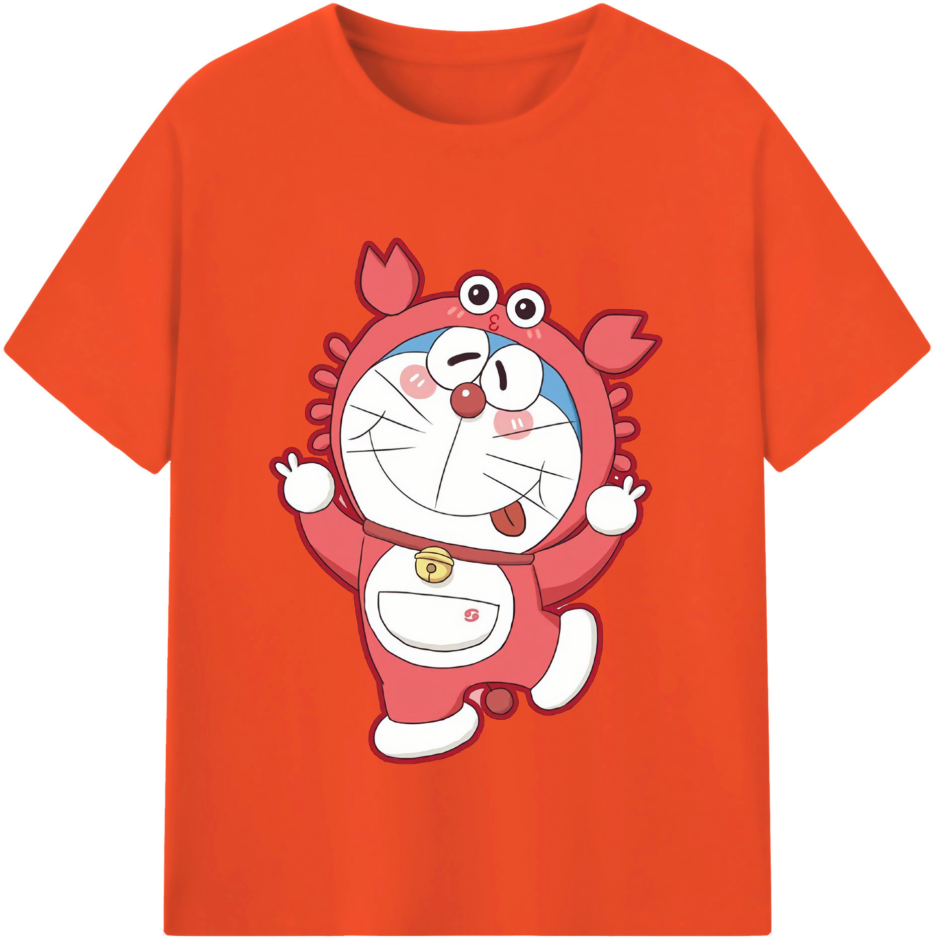 （画像用） ドラえもん Doraemon 綿100％半袖Tシャツ（フロントプリント）