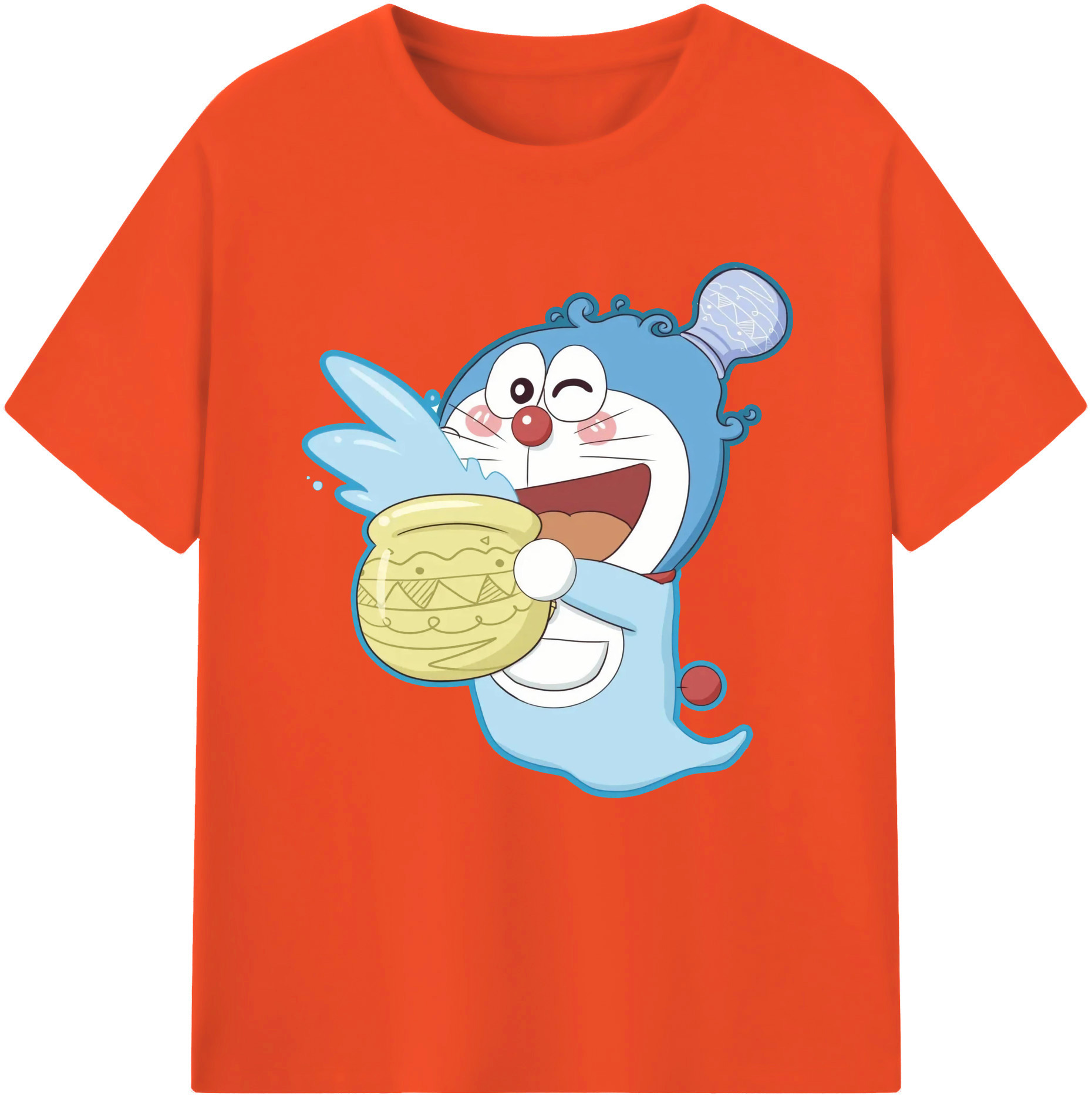 （画像用） ドラえもん Doraemon 綿100％半袖Tシャツ（フロントプリント）
