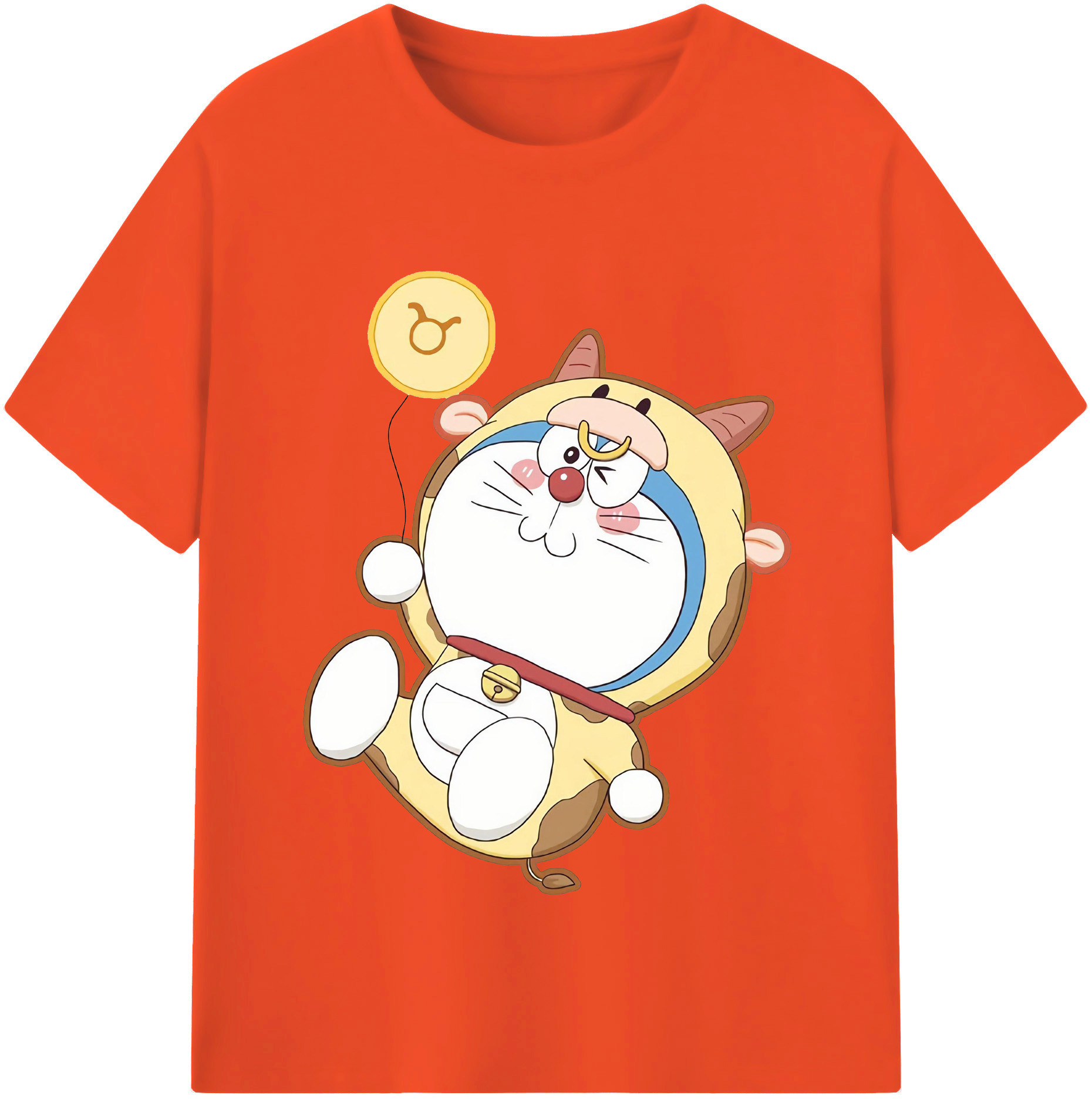 （画像用） ドラえもん Doraemon 綿100％半袖Tシャツ（フロントプリント）
