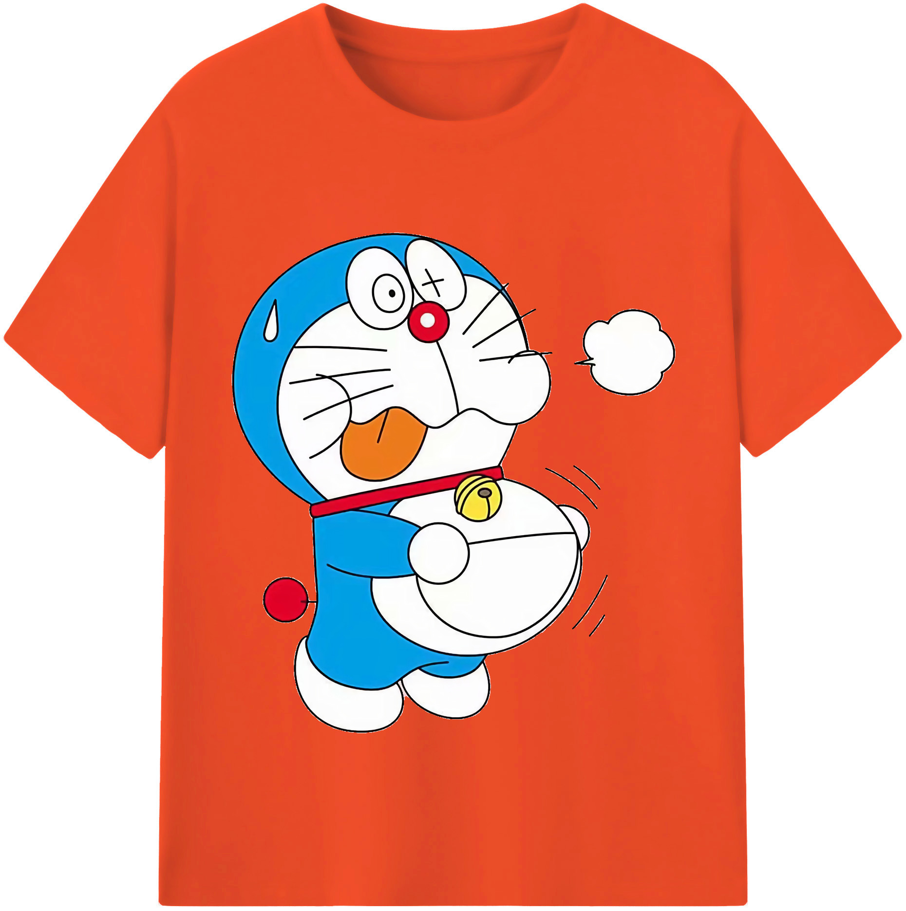 （画像用） ドラえもん Doraemon 綿100％半袖Tシャツ（フロントプリント）