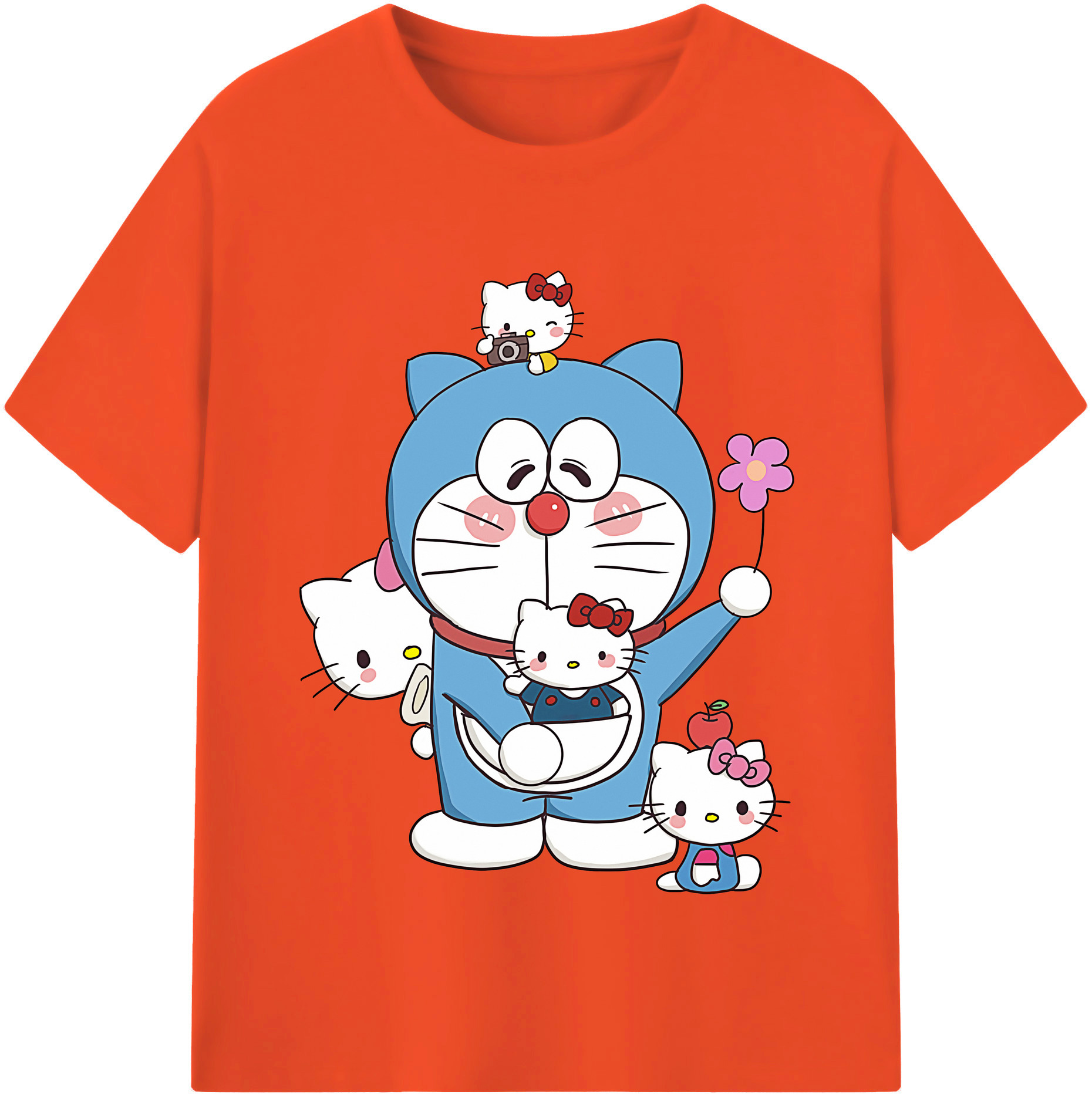 （画像用） ドラえもん Doraemon 綿100％半袖Tシャツ（フロントプリント）