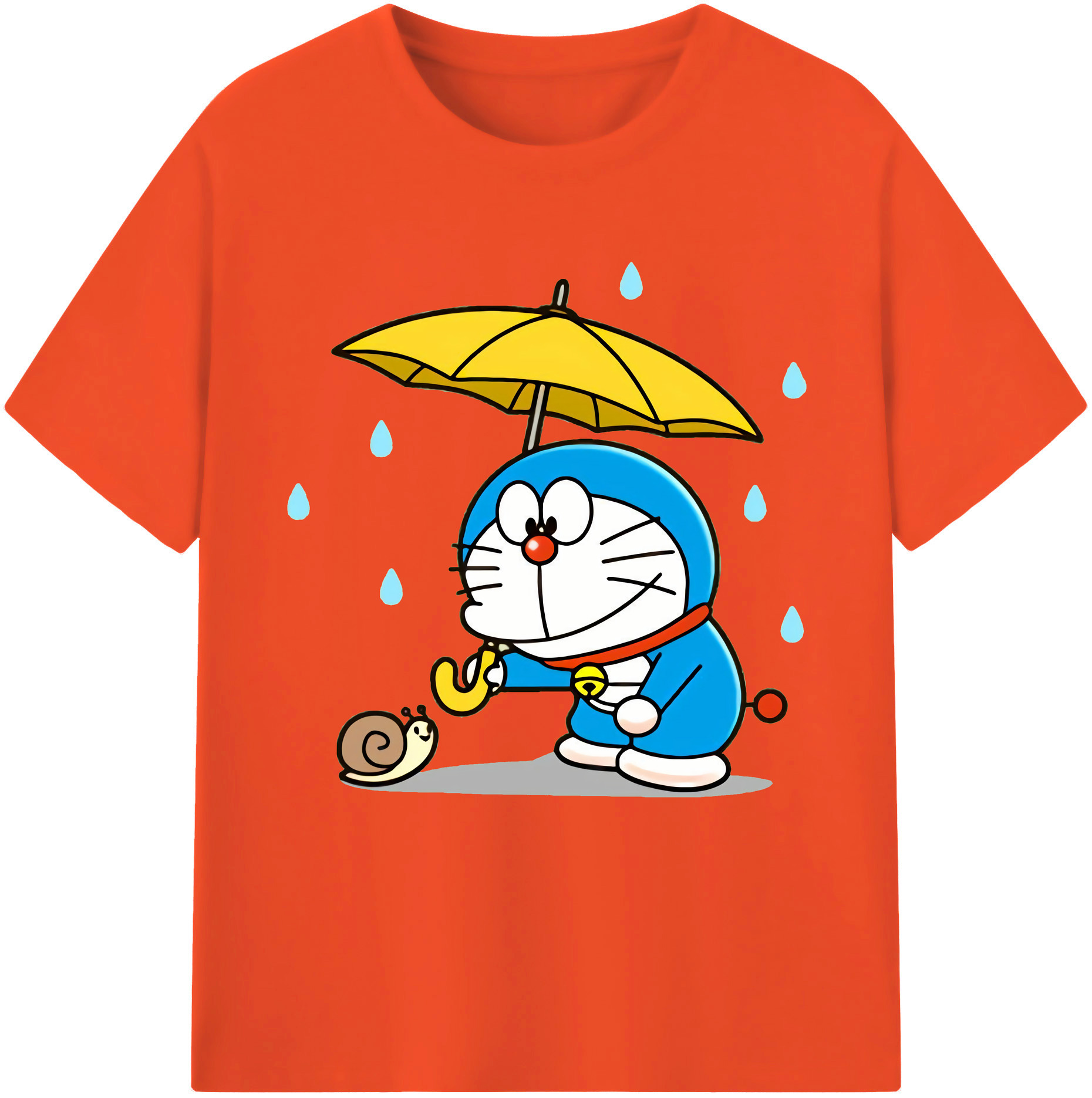 （画像用） ドラえもん Doraemon 綿100％半袖Tシャツ（フロントプリント）
