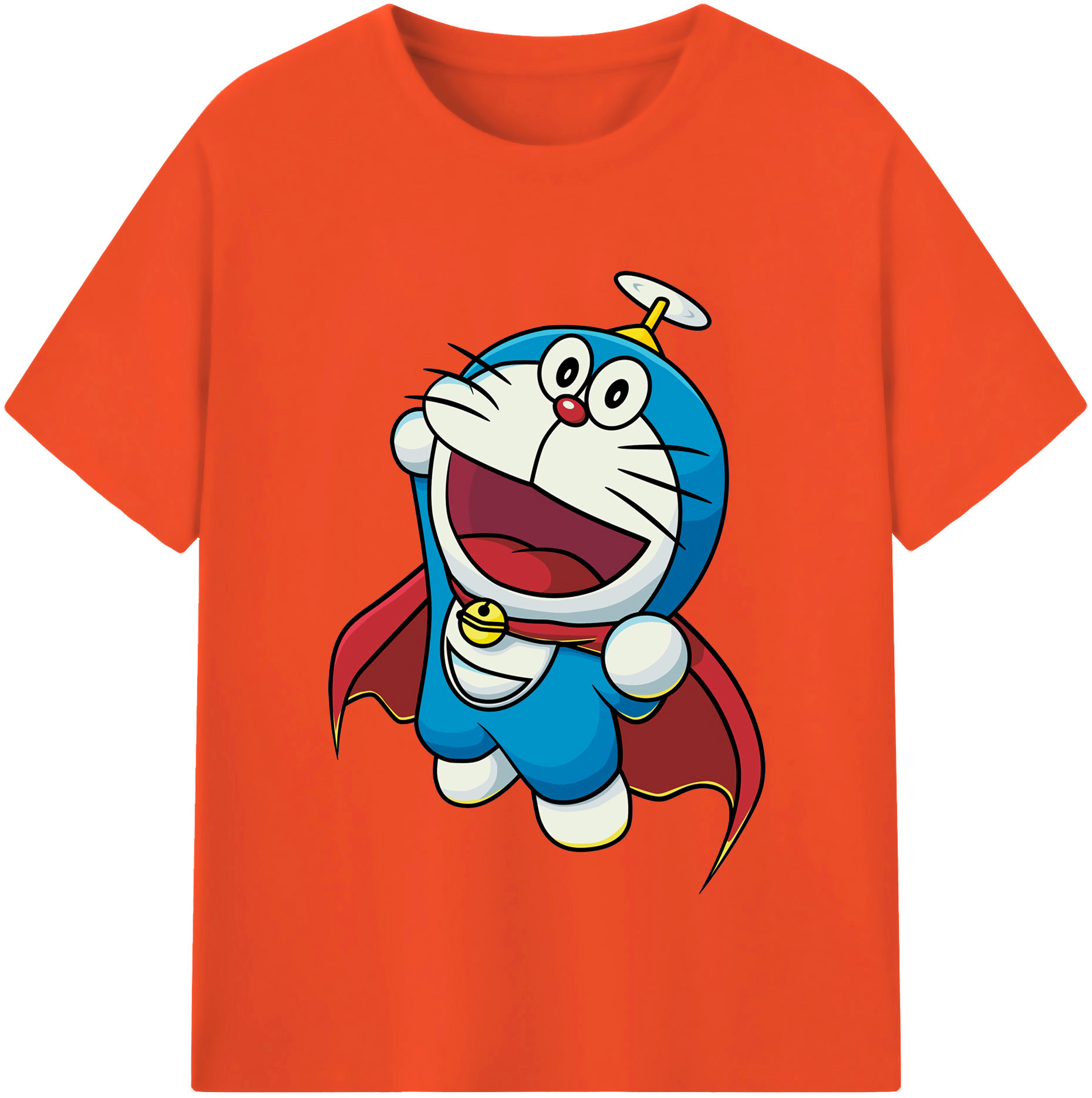 （画像用） ドラえもん Doraemon 綿100％半袖Tシャツ（フロントプリント）