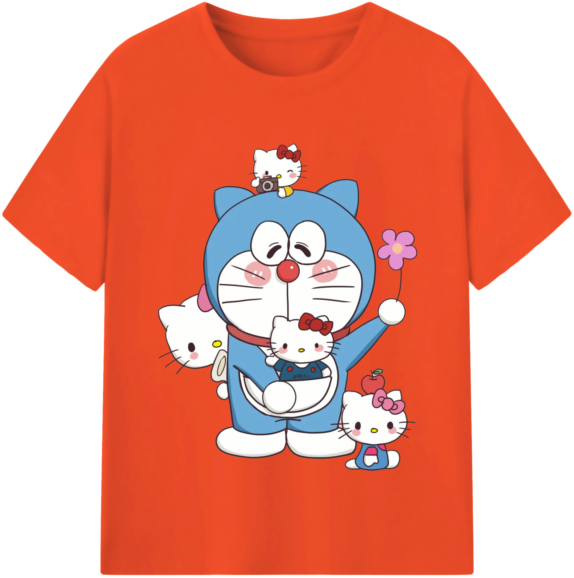 （画像用） ドラえもん Doraemon 綿100％半袖Tシャツ（フロントプリント）