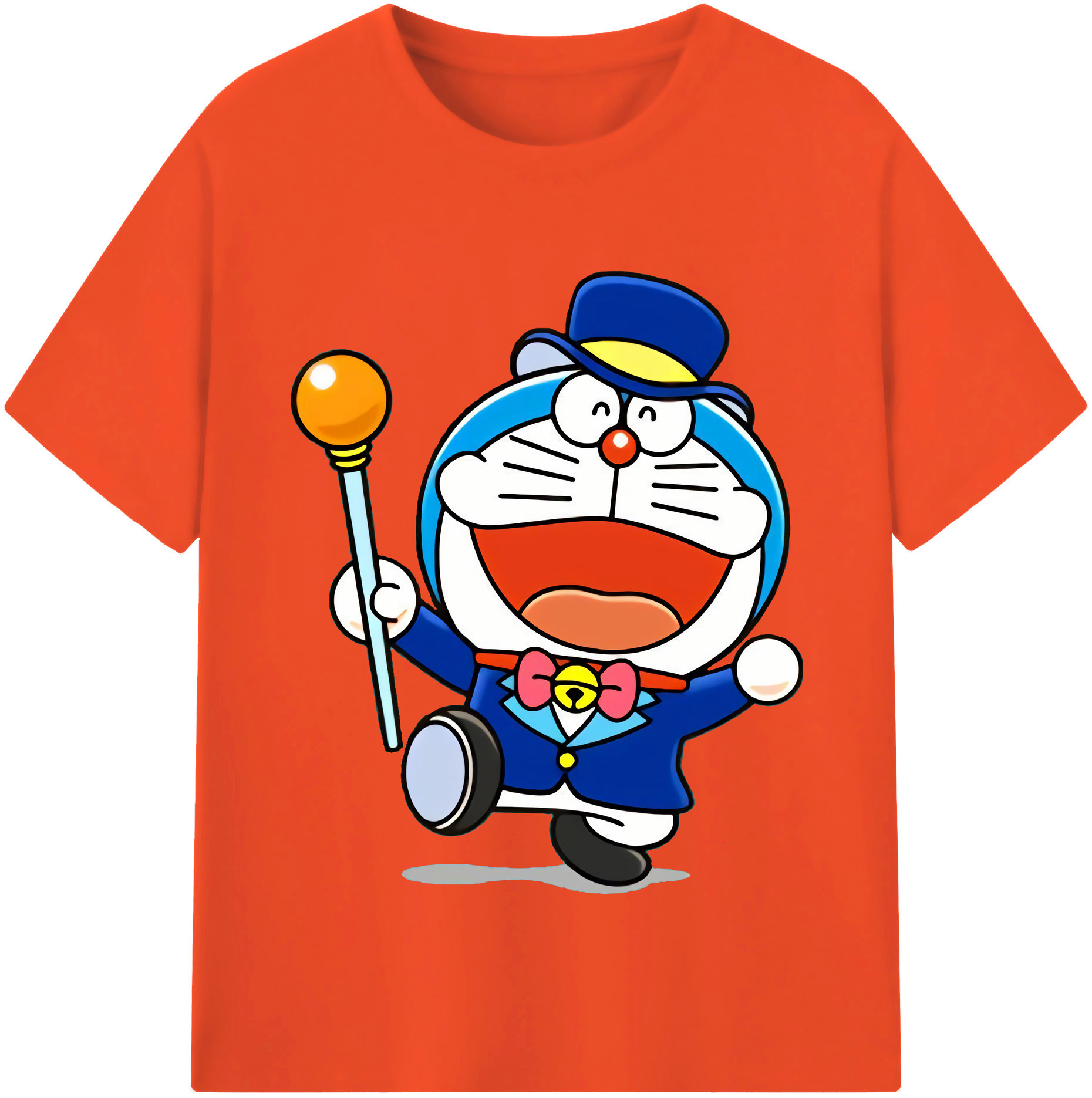 （画像用） ドラえもん Doraemon 綿100％半袖Tシャツ（フロントプリント）
