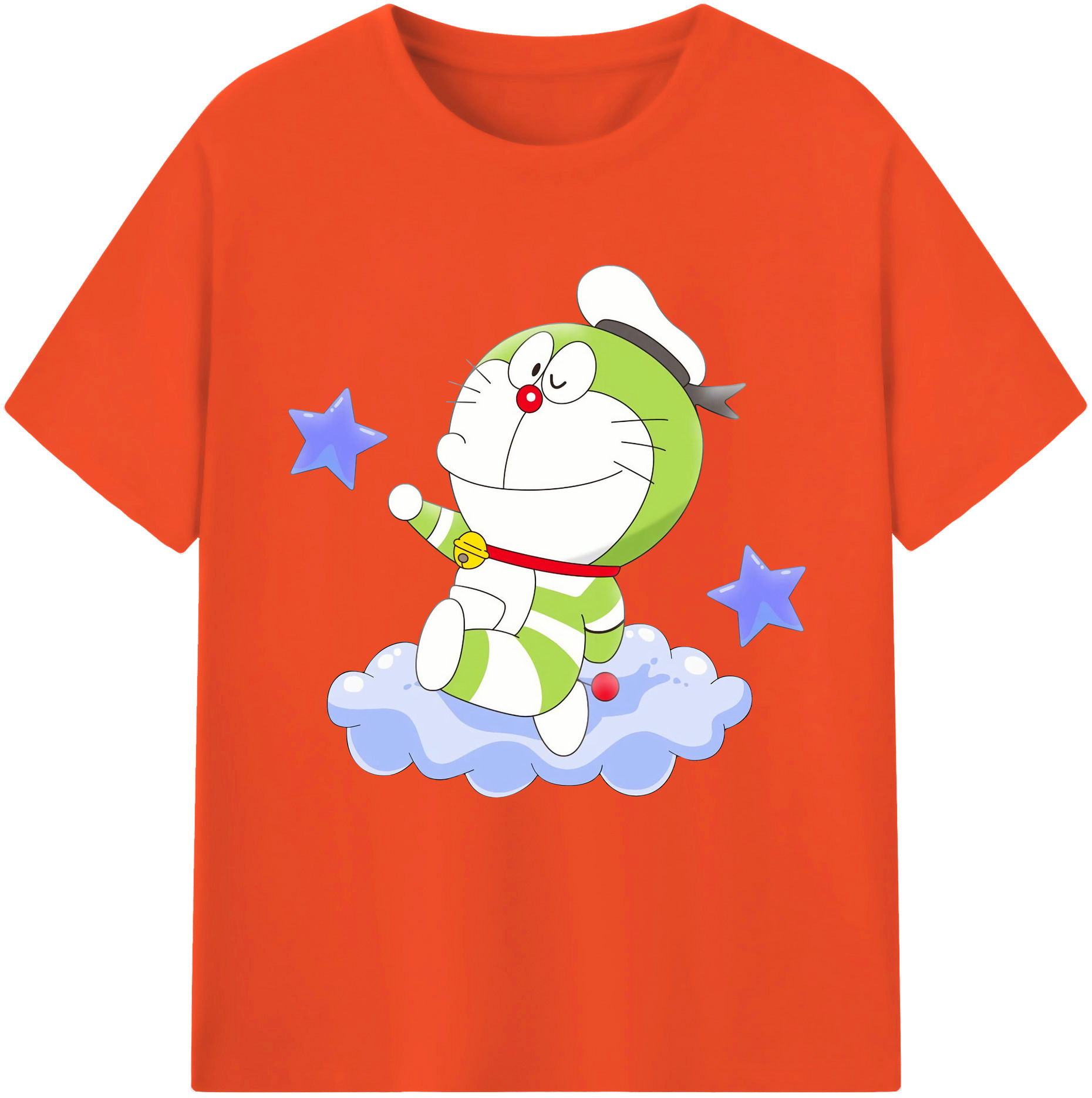 （画像用） ドラえもん Doraemon 綿100％半袖Tシャツ（フロントプリント）