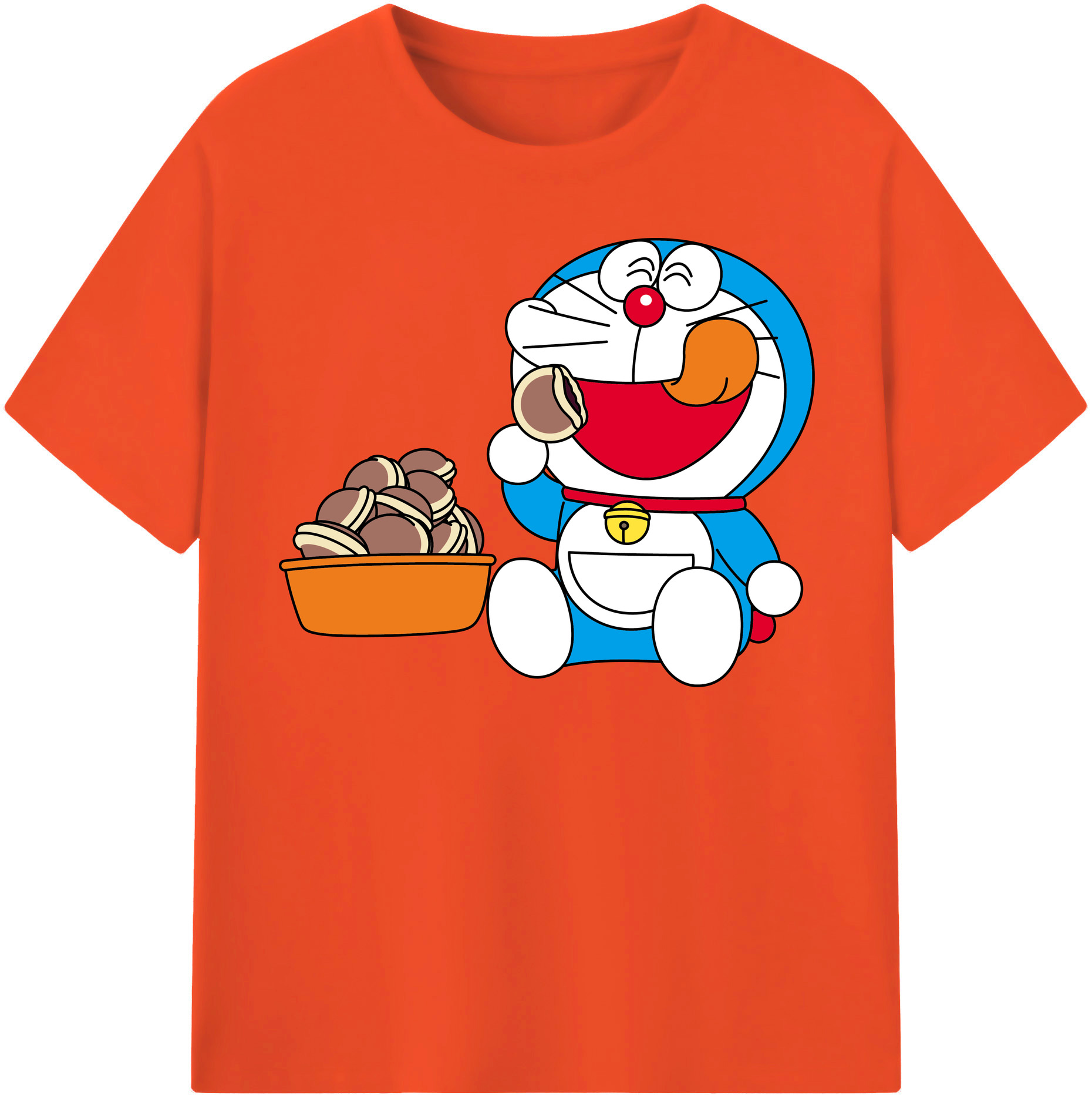 （画像用） ドラえもん Doraemon 綿100％半袖Tシャツ（フロントプリント）