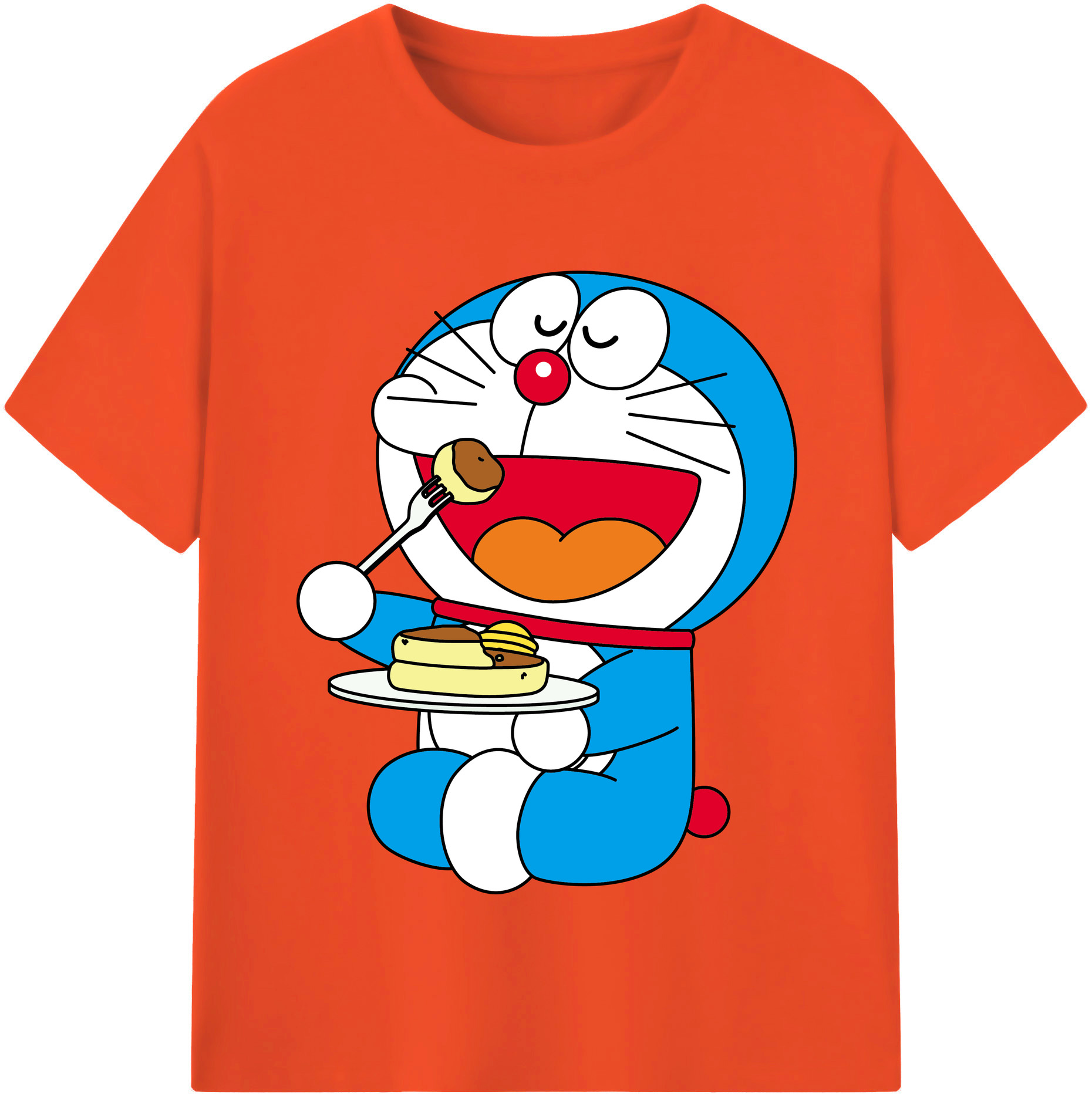 （画像用） ドラえもん Doraemon 綿100％半袖Tシャツ（フロントプリント）