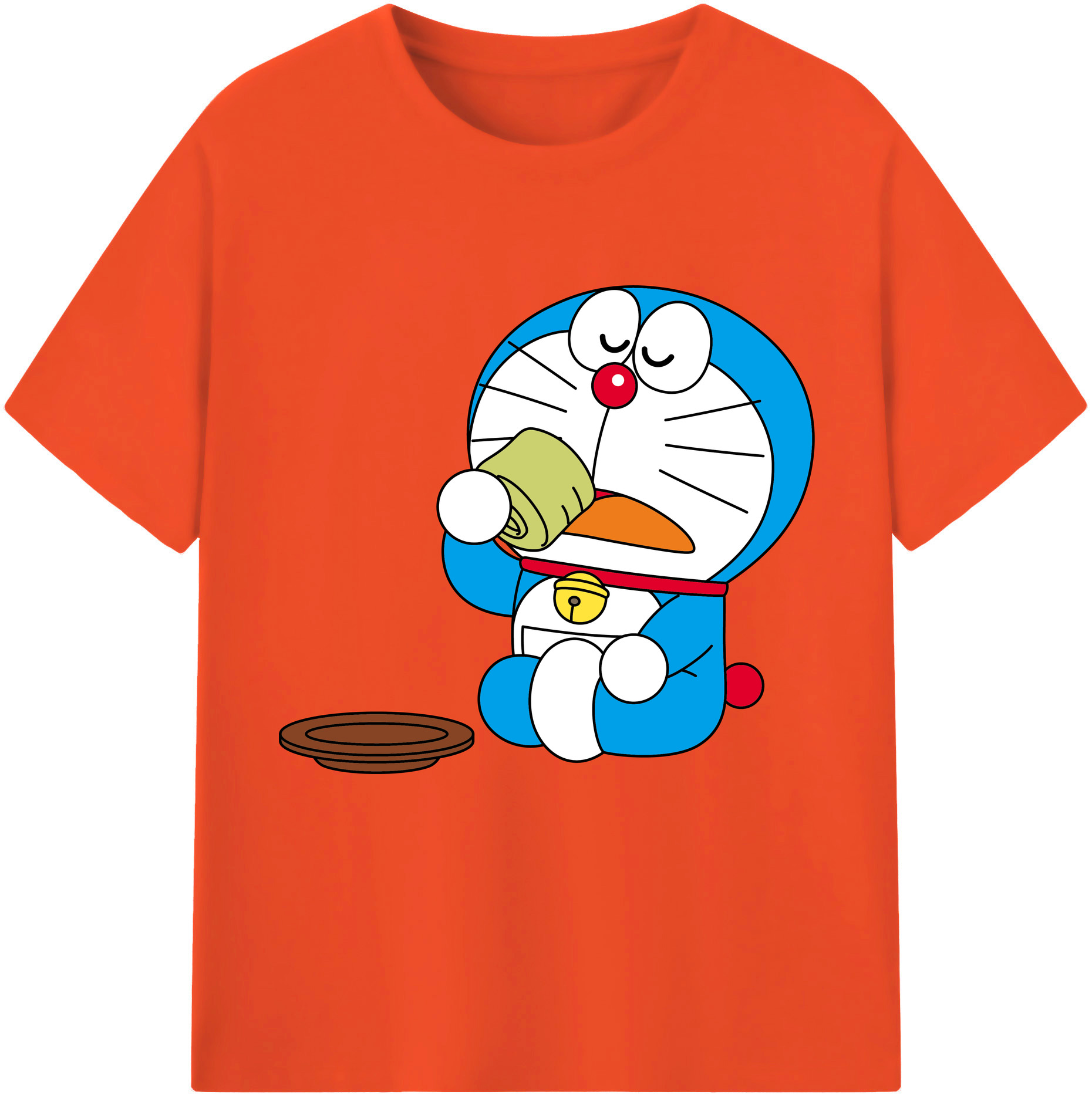 （画像用） ドラえもん Doraemon 綿100％半袖Tシャツ（フロントプリント）