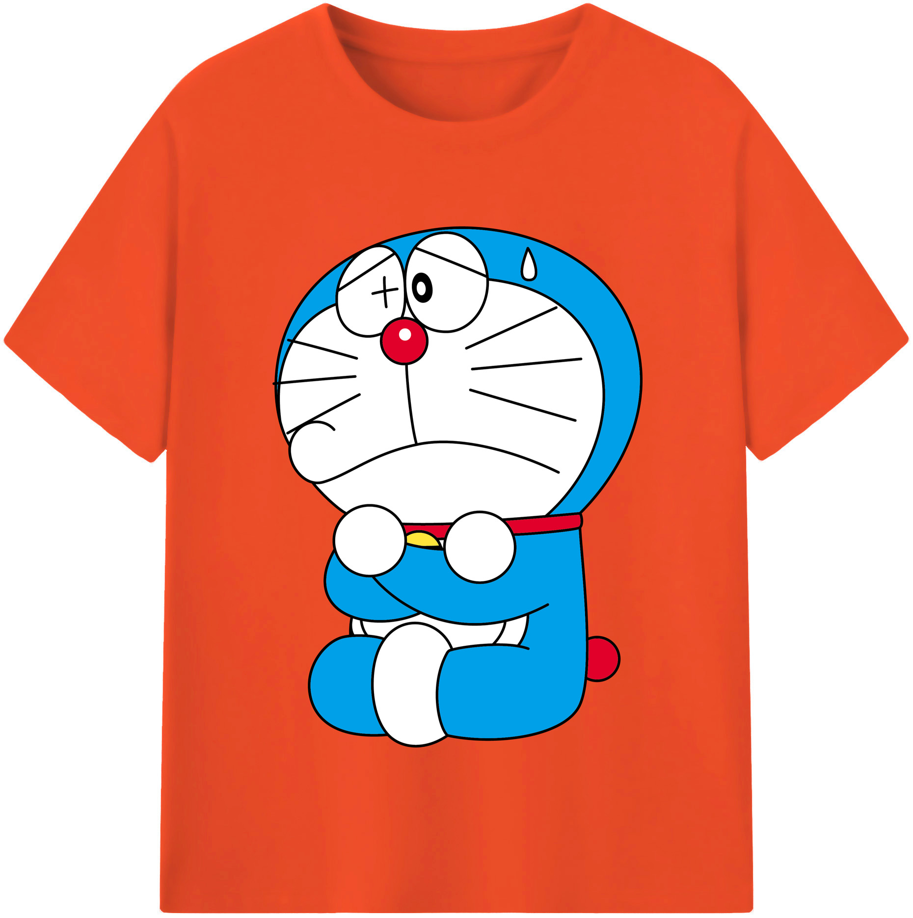 （画像用） ドラえもん Doraemon 綿100％半袖Tシャツ（フロントプリント）