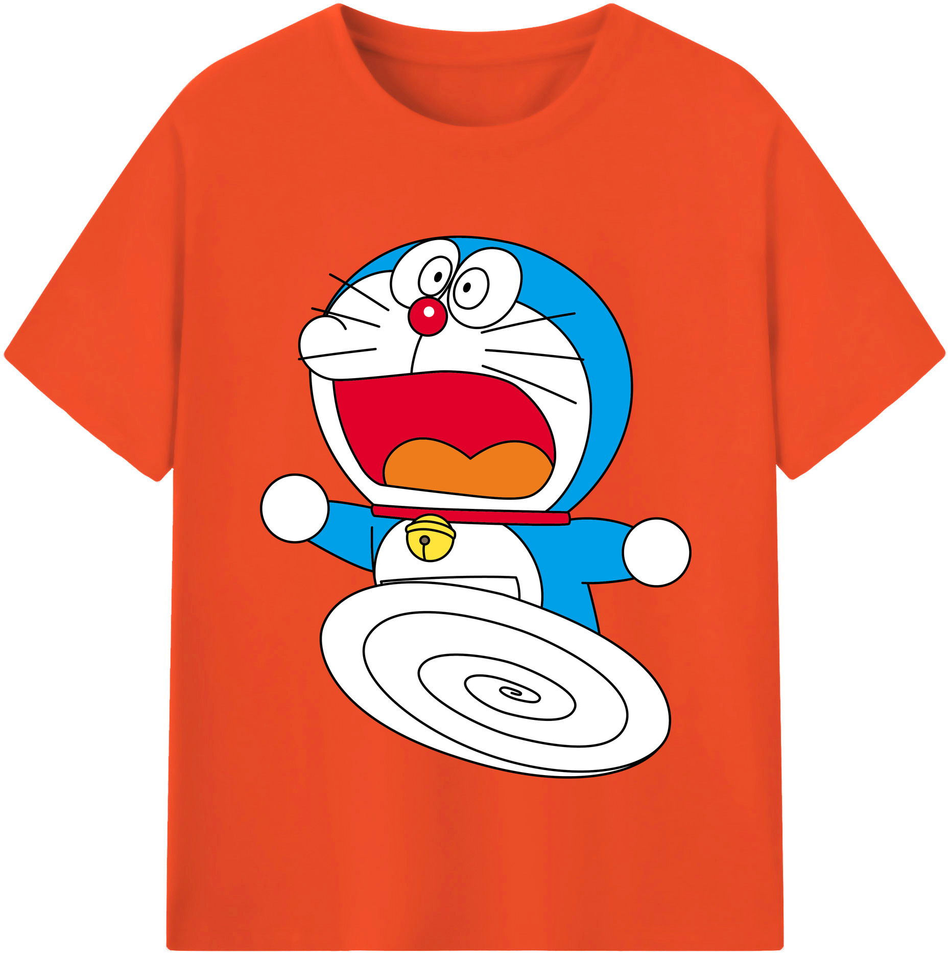 （画像用） ドラえもん Doraemon 綿100％半袖Tシャツ（フロントプリント）
