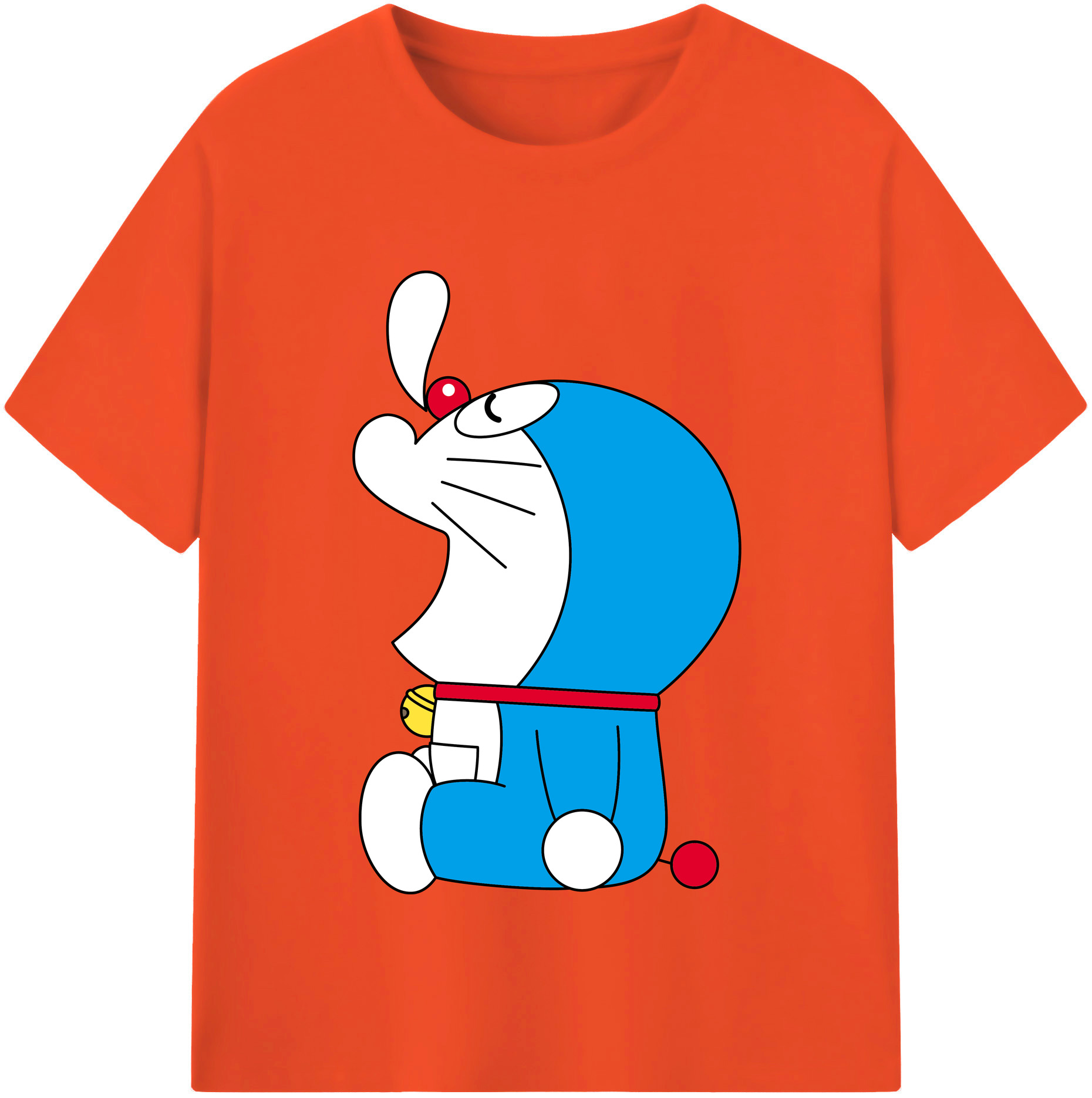 （画像用） ドラえもん Doraemon 綿100％半袖Tシャツ（フロントプリント）