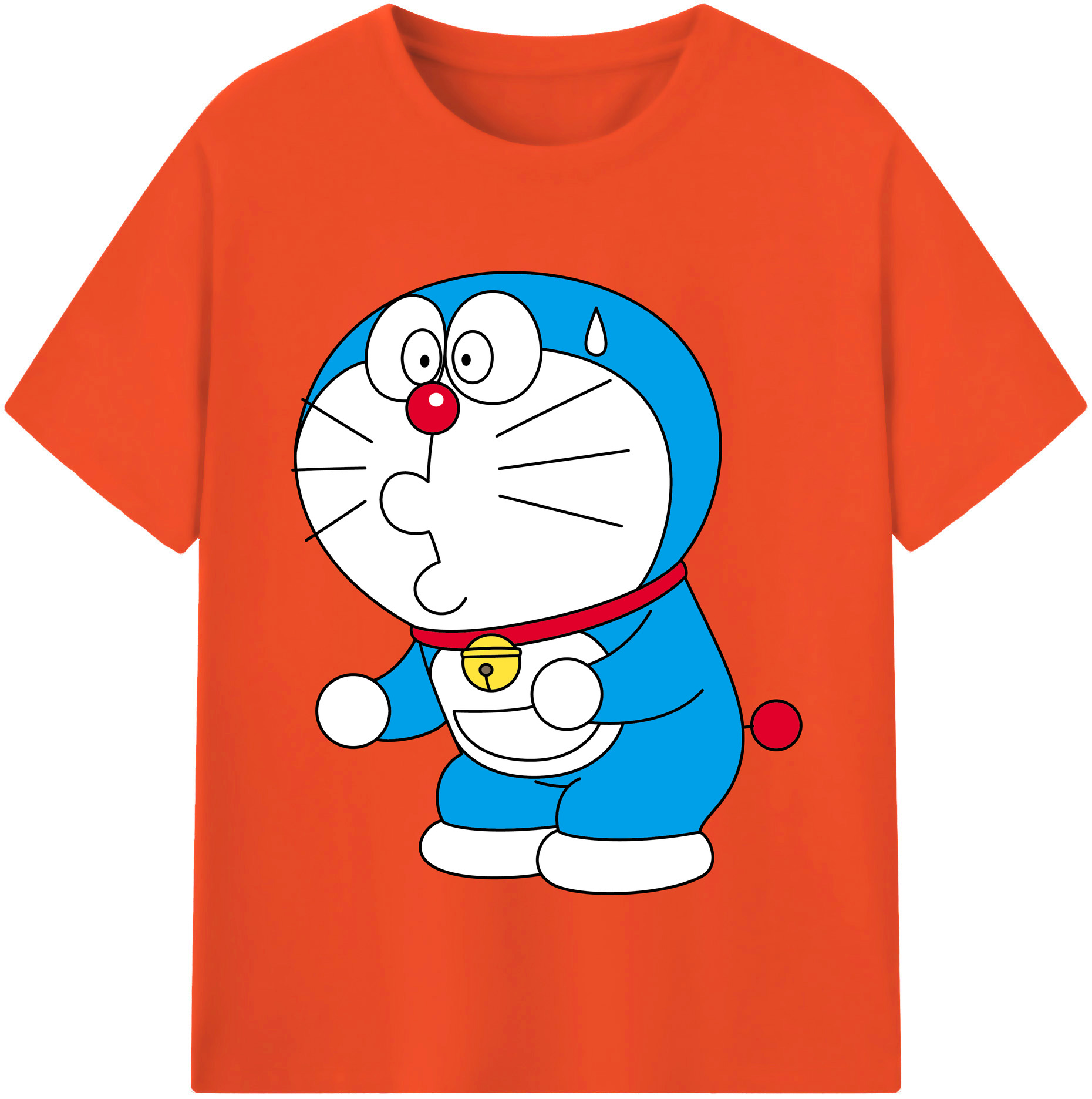 （画像用） ドラえもん Doraemon 綿100％半袖Tシャツ（フロントプリント）