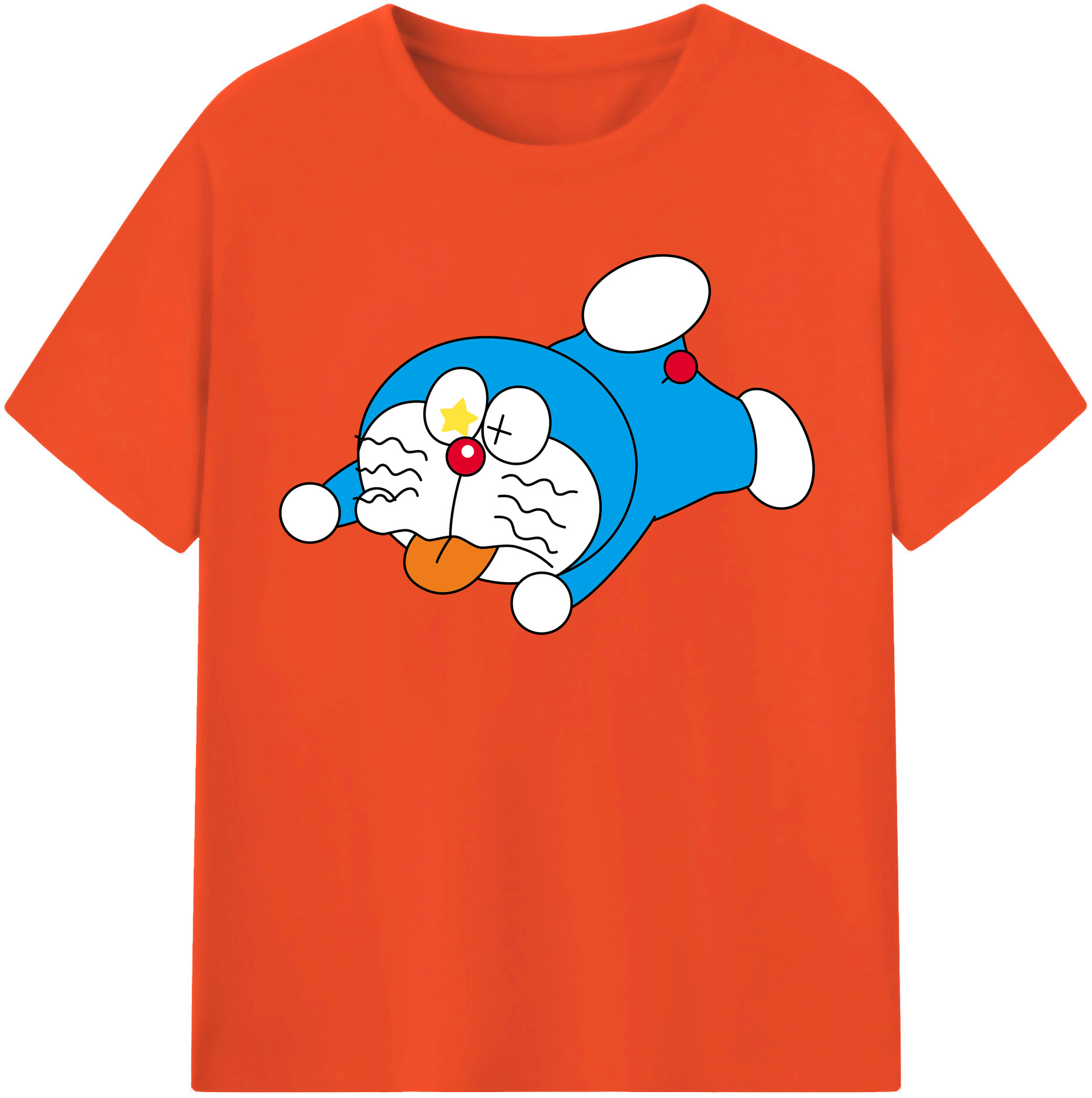 （画像用） ドラえもん Doraemon 綿100％半袖Tシャツ（フロントプリント）