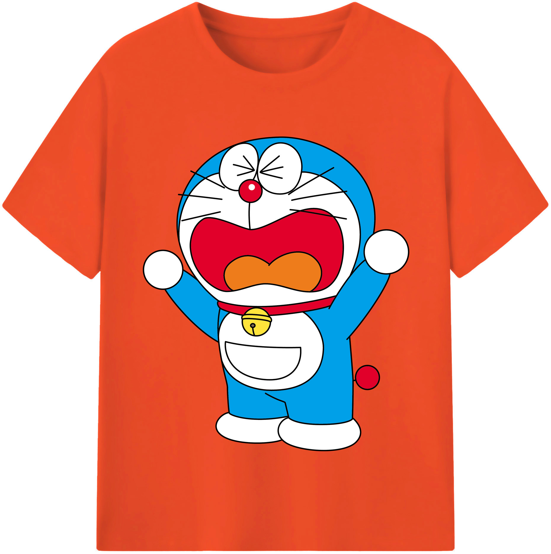 （画像用） ドラえもん Doraemon 綿100％半袖Tシャツ（フロントプリント）