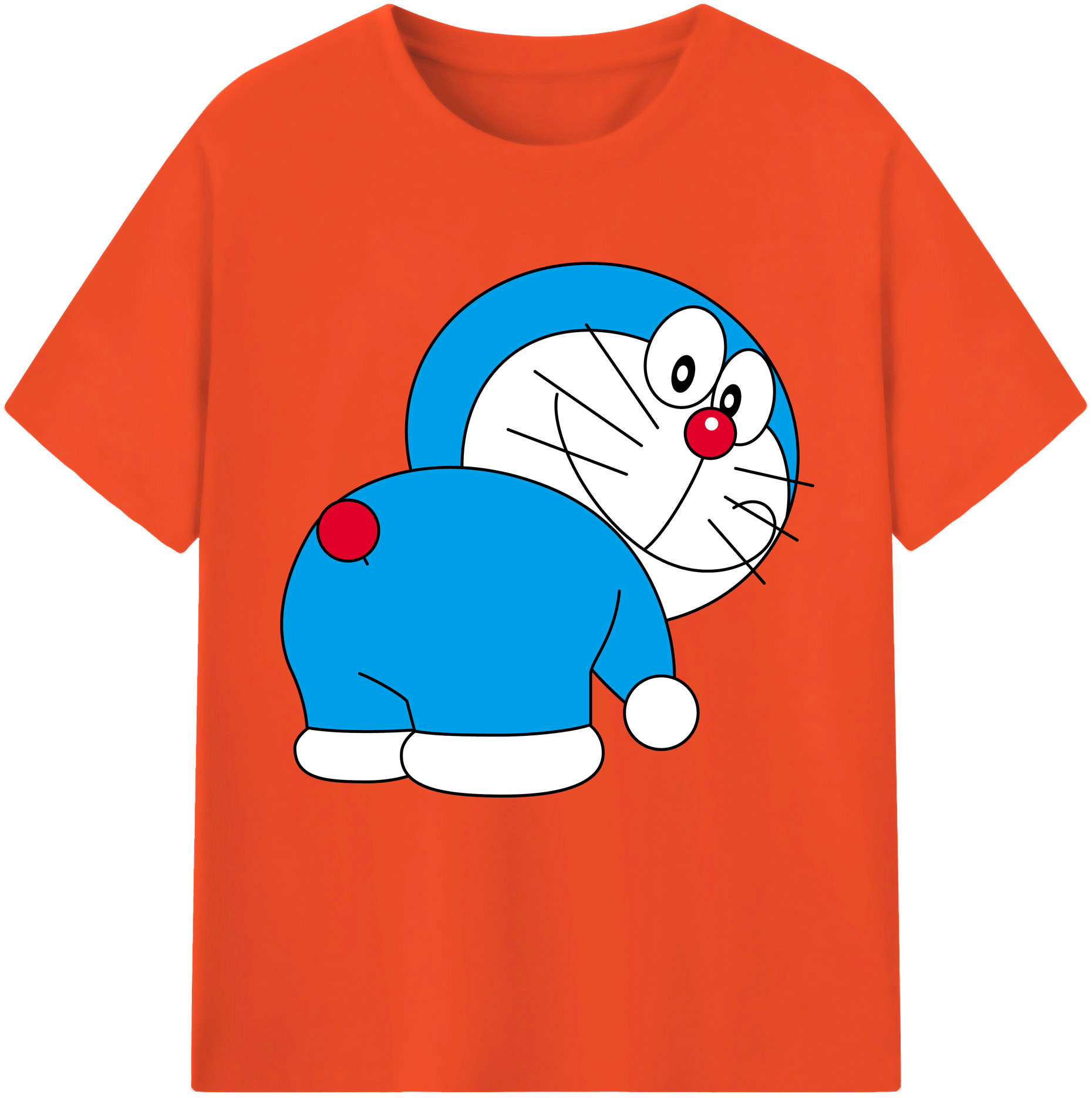 （画像用） ドラえもん Doraemon 綿100％半袖Tシャツ（フロントプリント）