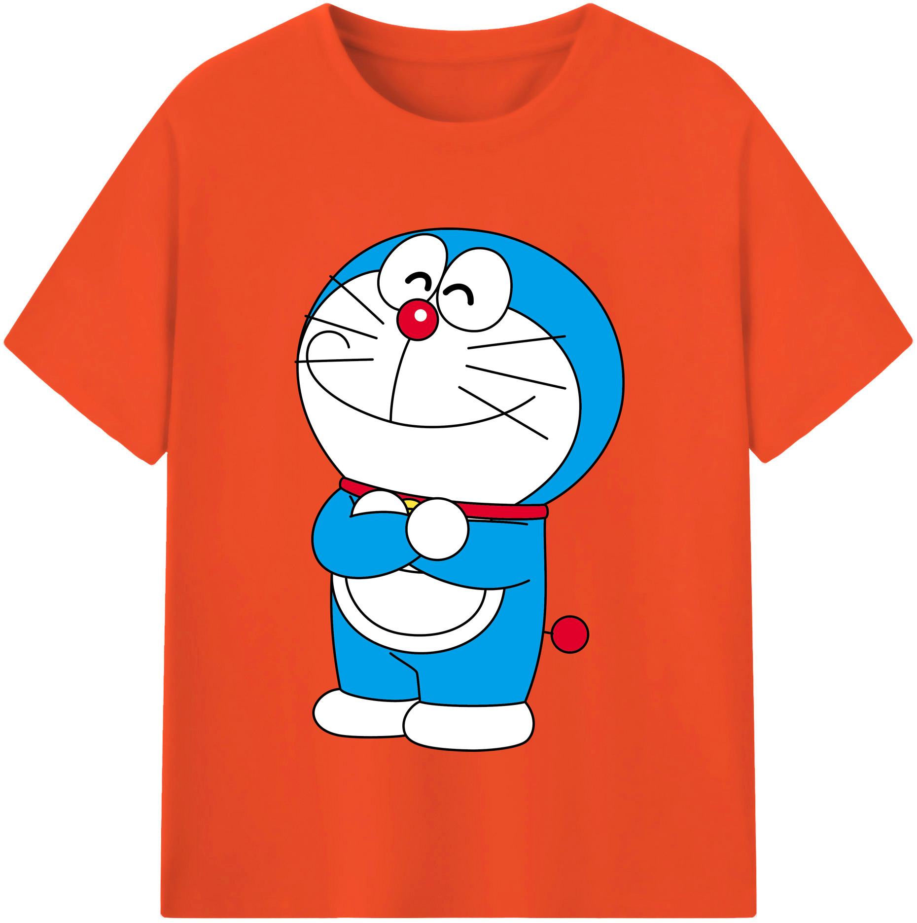 （画像用） ドラえもん Doraemon 綿100％半袖Tシャツ（フロントプリント）