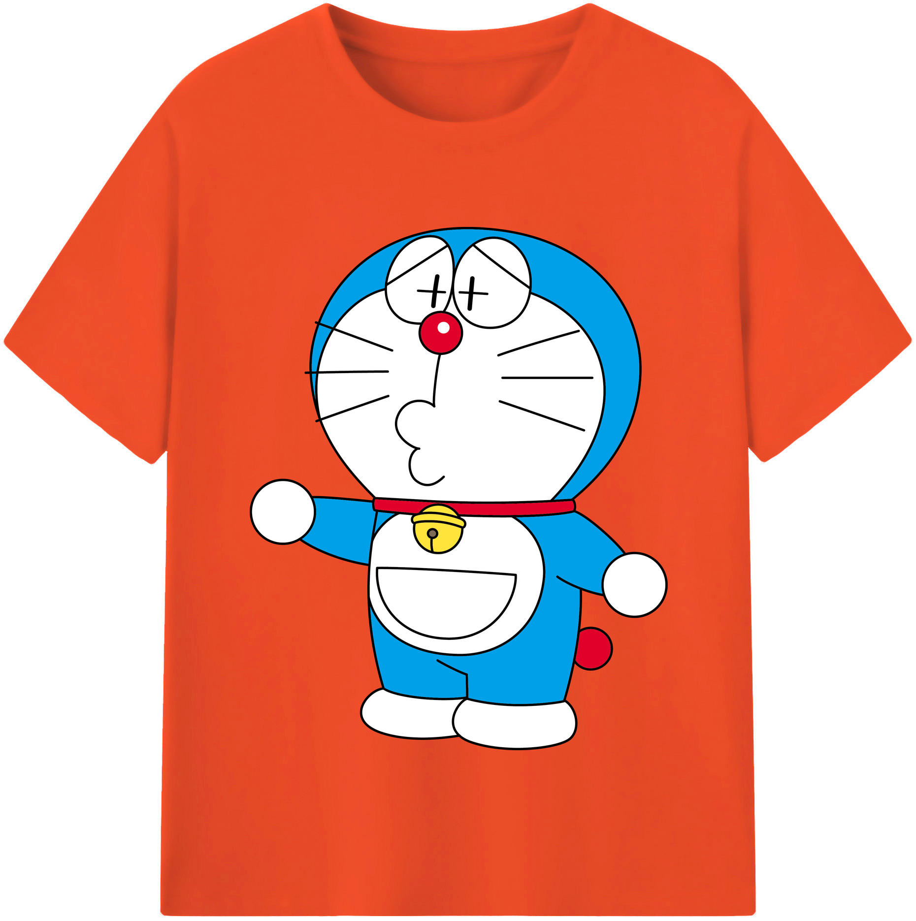 （画像用） ドラえもん Doraemon 綿100％半袖Tシャツ（フロントプリント）
