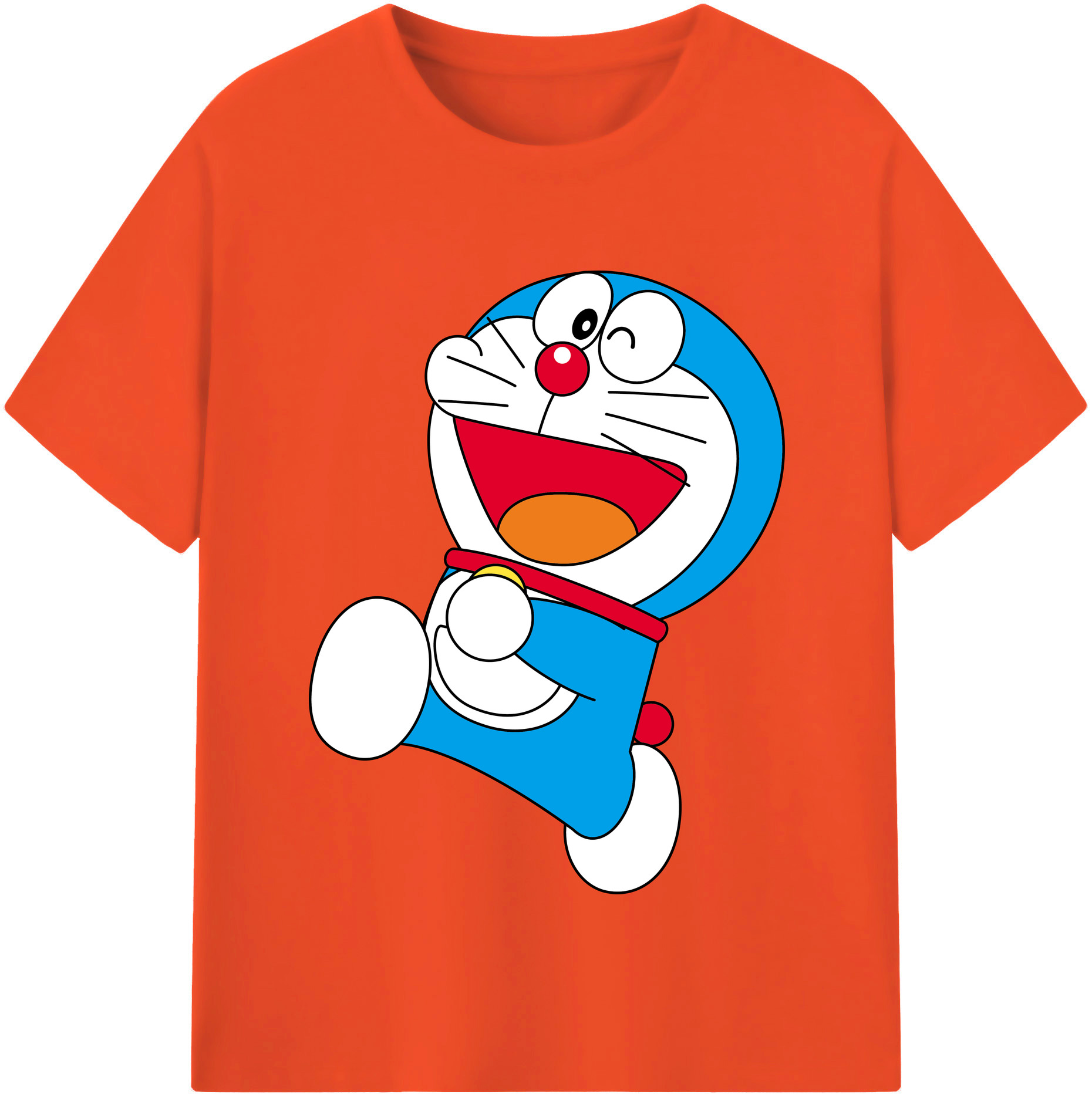 （画像用） ドラえもん Doraemon 綿100％半袖Tシャツ（フロントプリント）