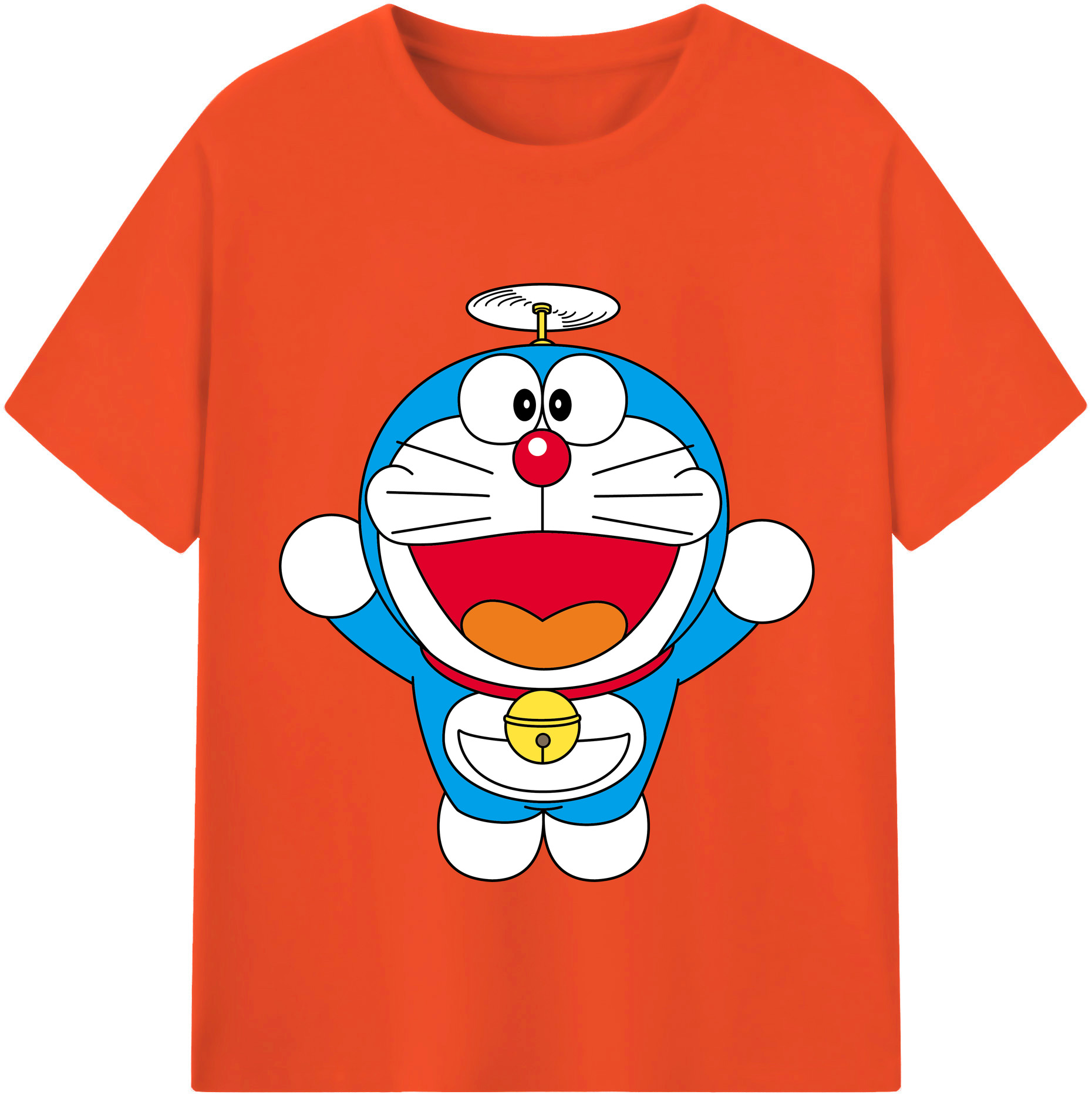 （画像用） ドラえもん Doraemon 綿100％半袖Tシャツ（フロントプリント）