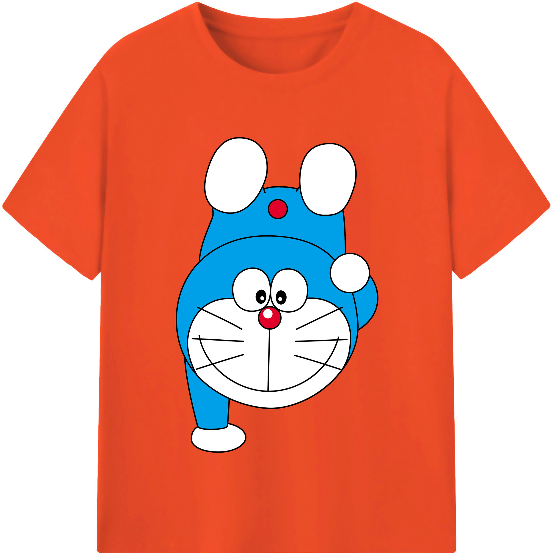 （画像用） ドラえもん Doraemon 綿100％半袖Tシャツ（フロントプリント）