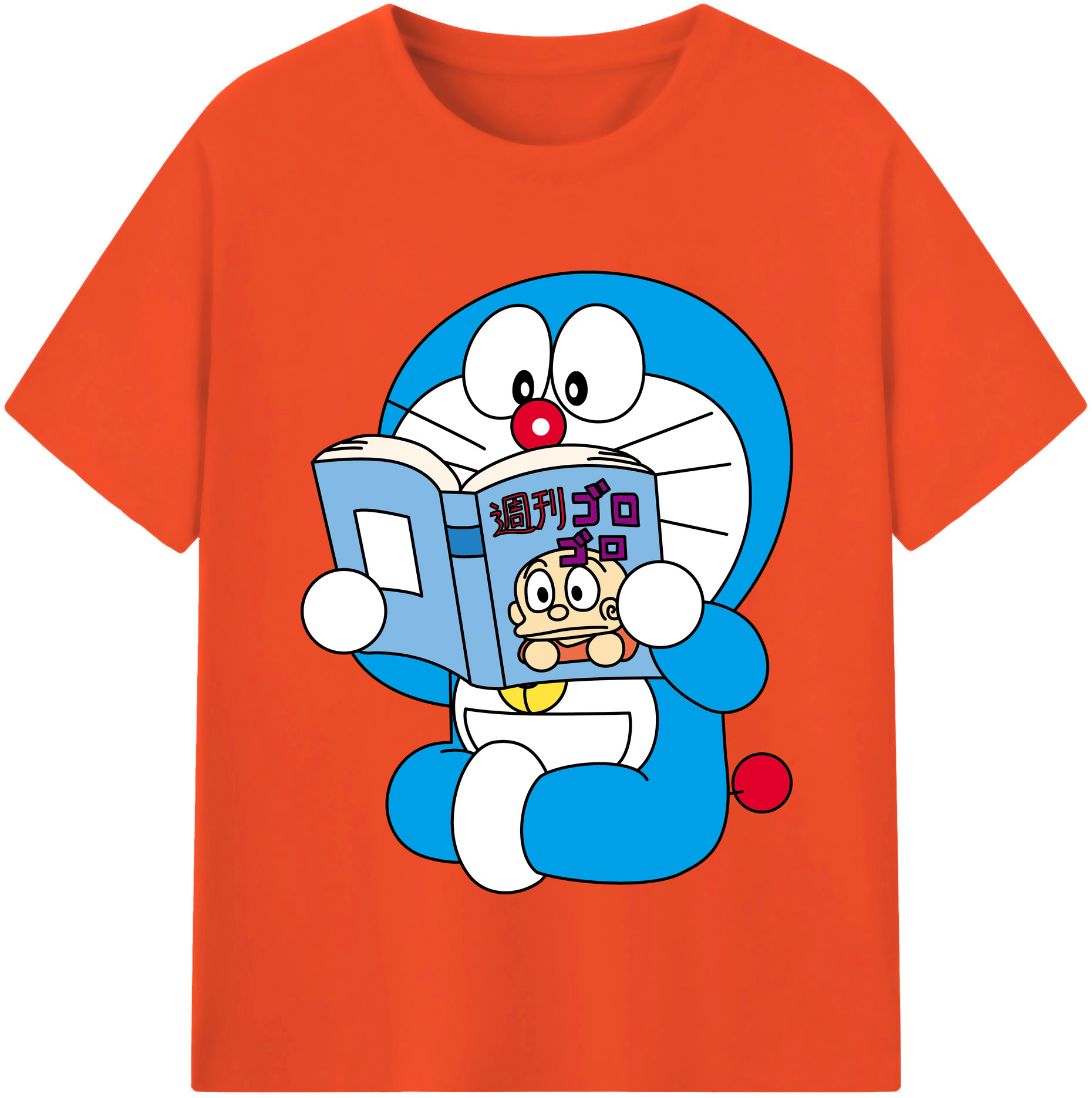 （画像用） ドラえもん Doraemon 綿100％半袖Tシャツ（フロントプリント）