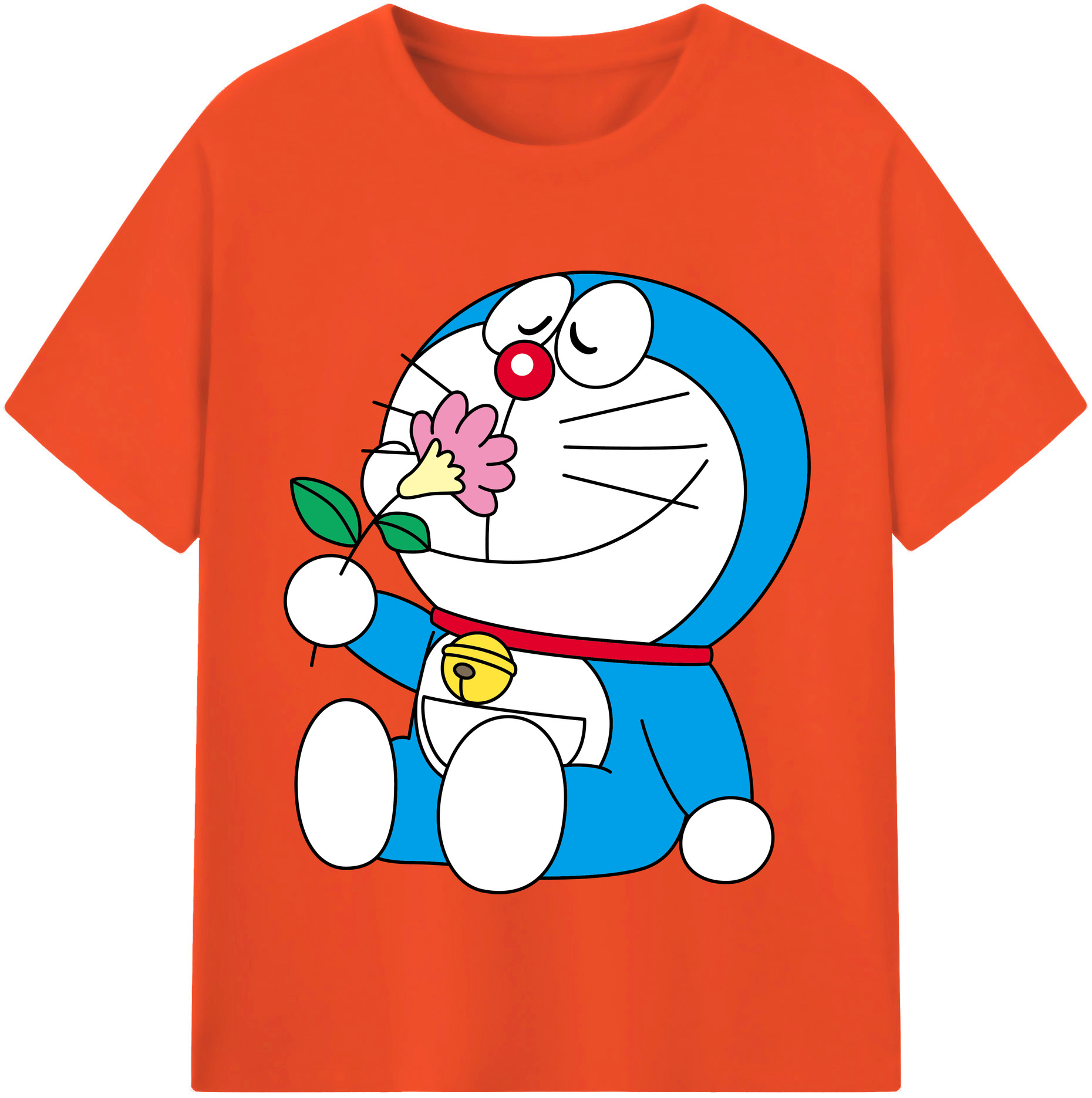 （画像用） ドラえもん Doraemon 綿100％半袖Tシャツ（フロントプリント）