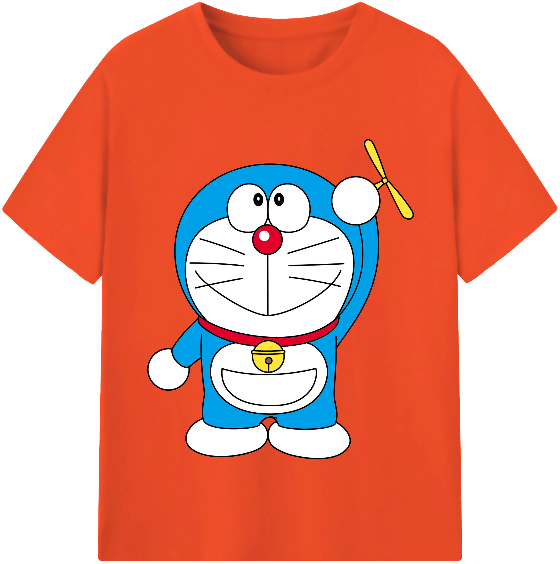 （画像用） ドラえもん Doraemon 綿100％半袖Tシャツ（フロントプリント）