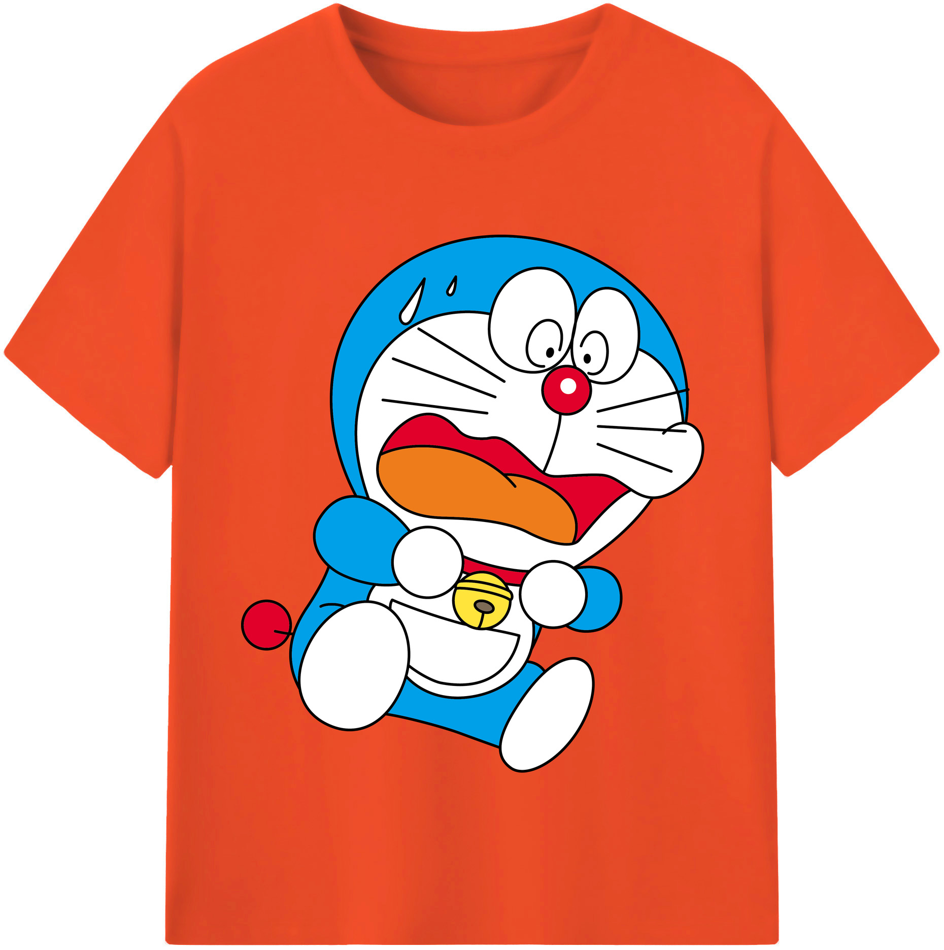 （画像用） ドラえもん Doraemon 綿100％半袖Tシャツ（フロントプリント）