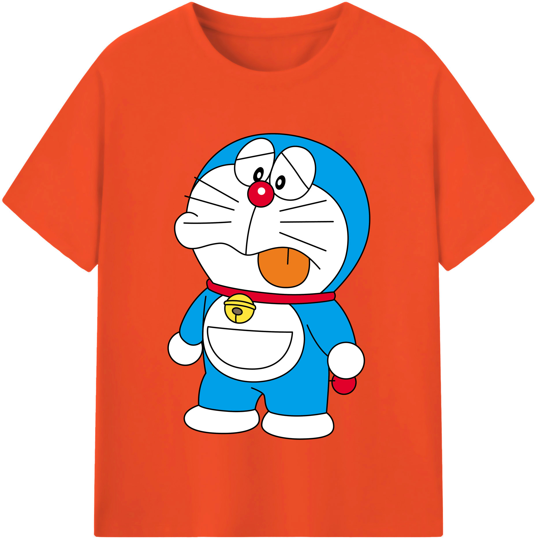 （画像用） ドラえもん Doraemon 綿100％半袖Tシャツ（フロントプリント）