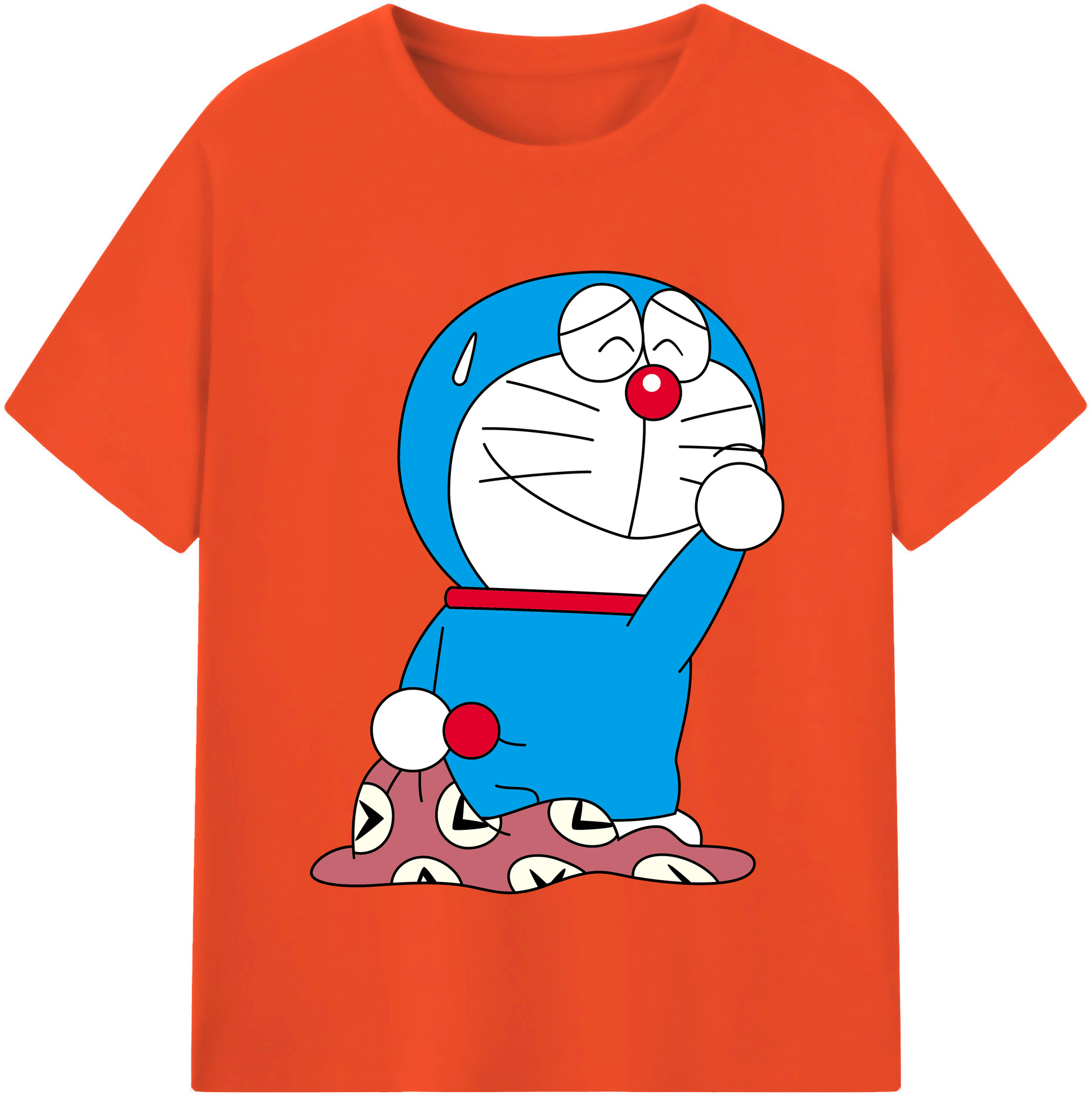 （画像用） ドラえもん Doraemon 綿100％半袖Tシャツ（フロントプリント）