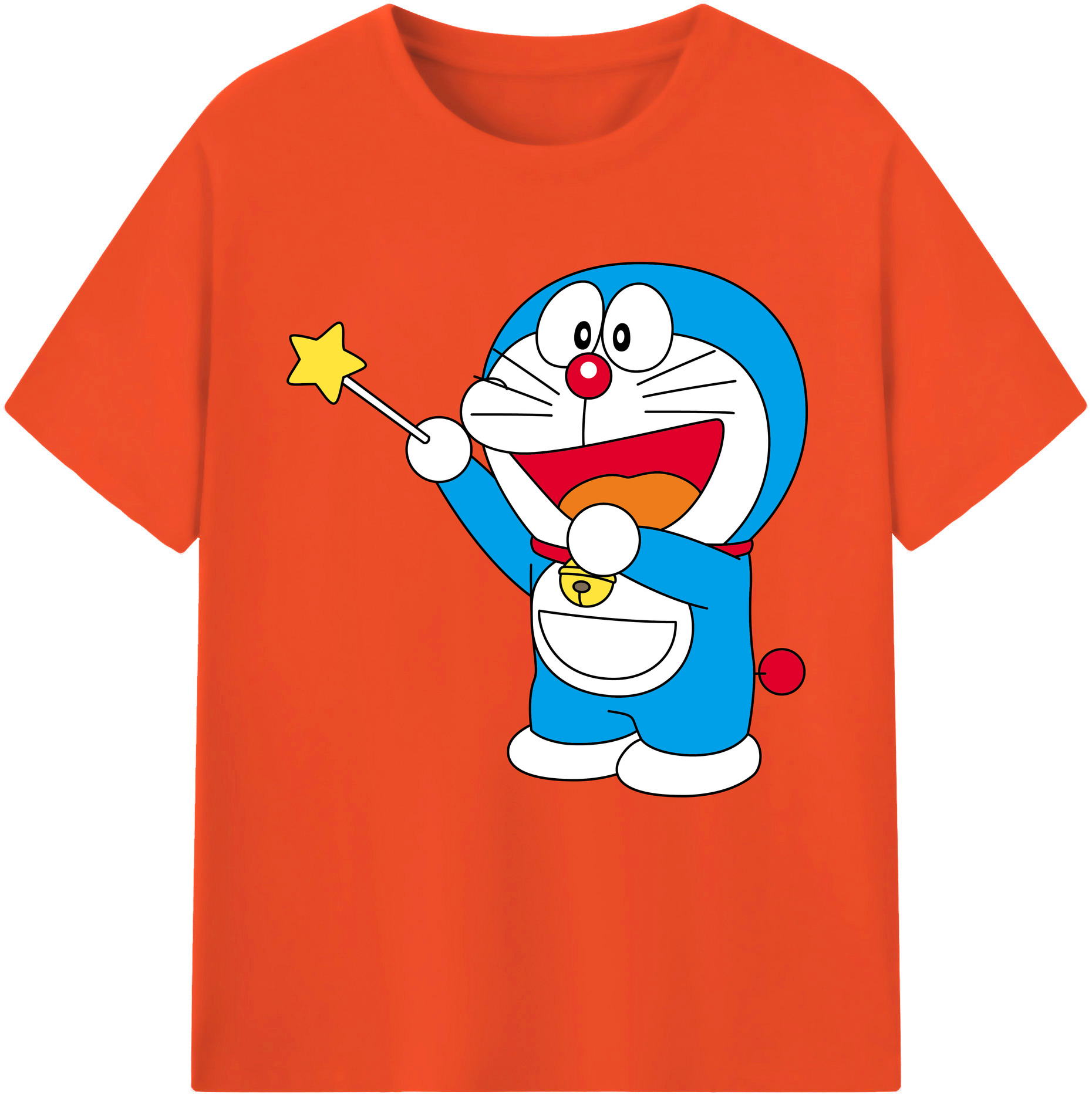 （画像用） ドラえもん Doraemon 綿100％半袖Tシャツ（フロントプリント）