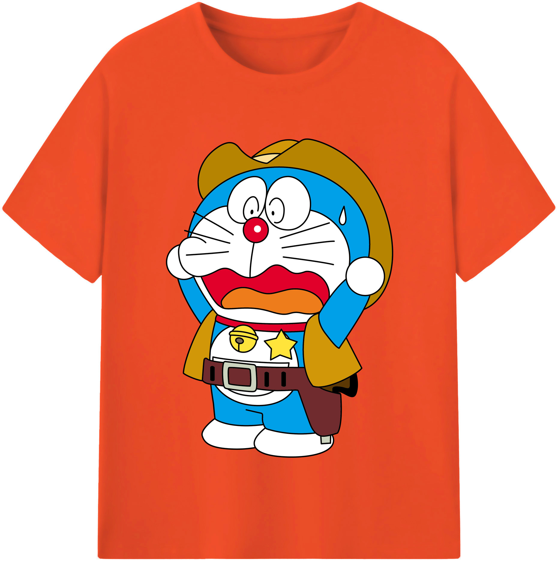 （画像用） ドラえもん Doraemon 綿100％半袖Tシャツ（フロントプリント）