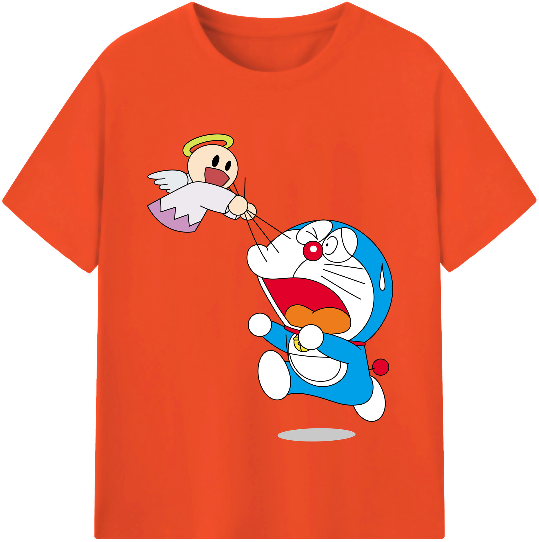 （画像用） ドラえもん Doraemon 綿100％半袖Tシャツ（フロントプリント）