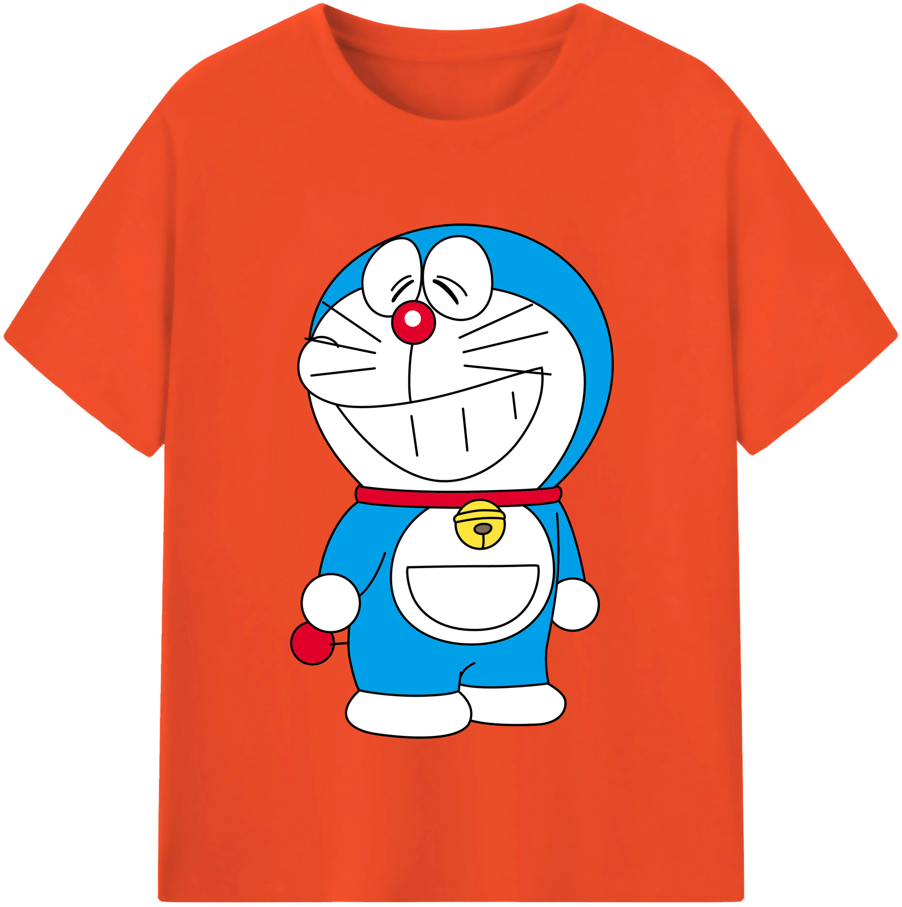 （画像用） ドラえもん Doraemon 綿100％半袖Tシャツ（フロントプリント）