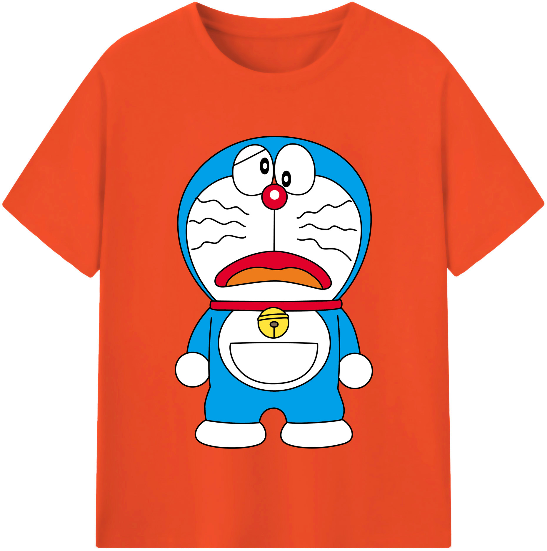 （画像用） ドラえもん Doraemon 綿100％半袖Tシャツ（フロントプリント）