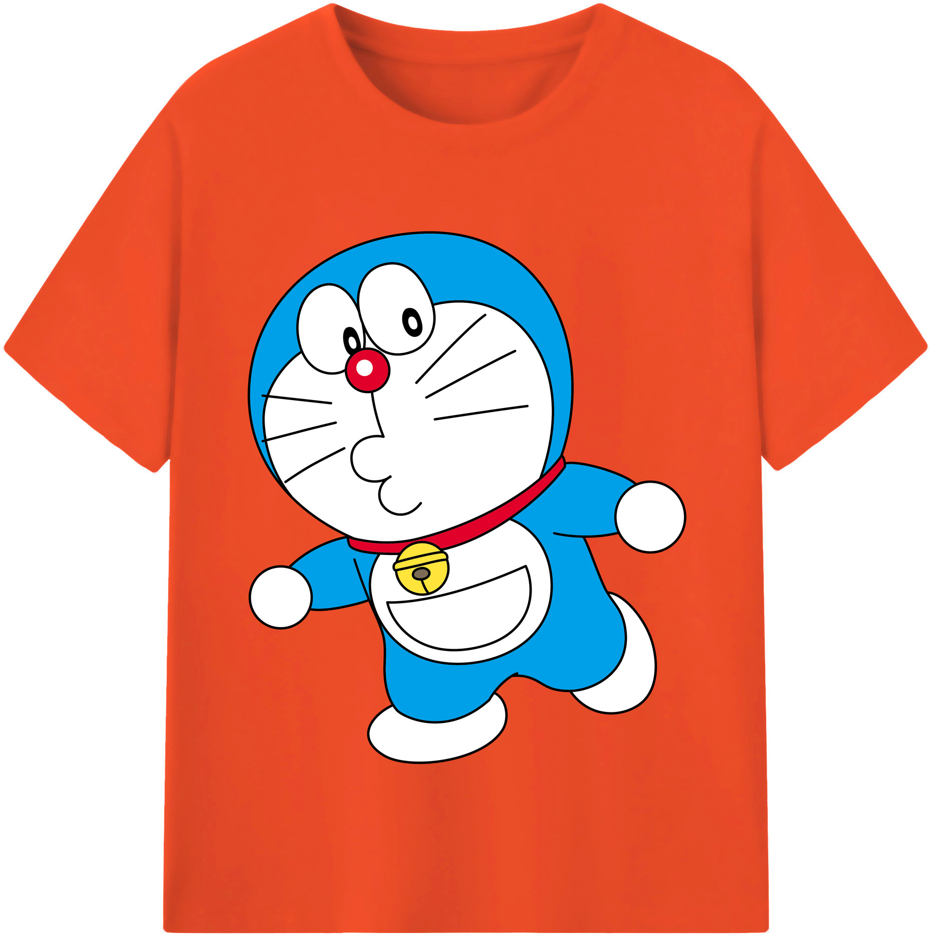 （画像用） ドラえもん Doraemon 綿100％半袖Tシャツ（フロントプリント）