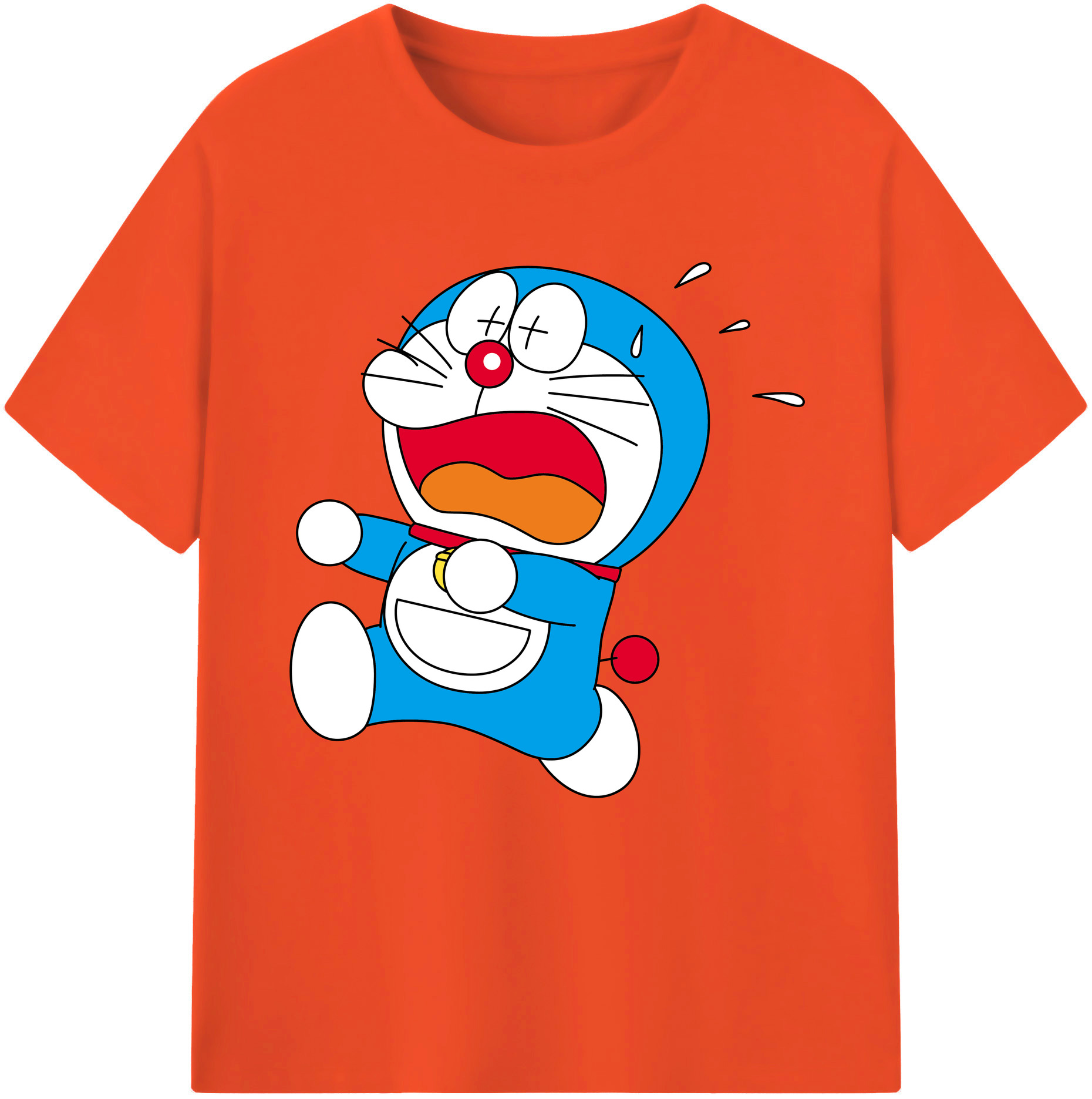 （画像用） ドラえもん Doraemon 綿100％半袖Tシャツ（フロントプリント）