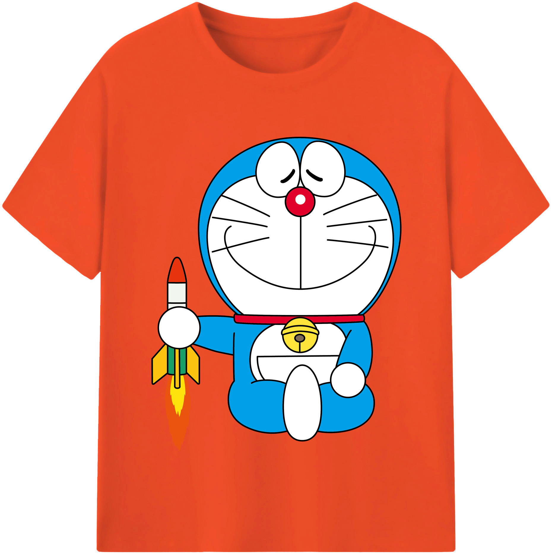 （画像用） ドラえもん Doraemon 綿100％半袖Tシャツ（フロントプリント）