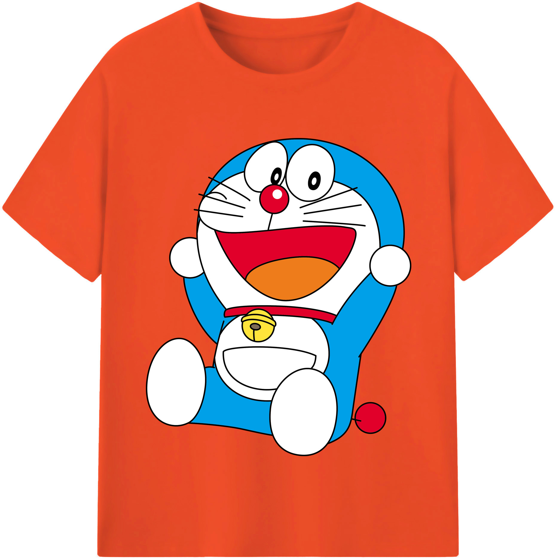 （画像用） ドラえもん Doraemon 綿100％半袖Tシャツ（フロントプリント）
