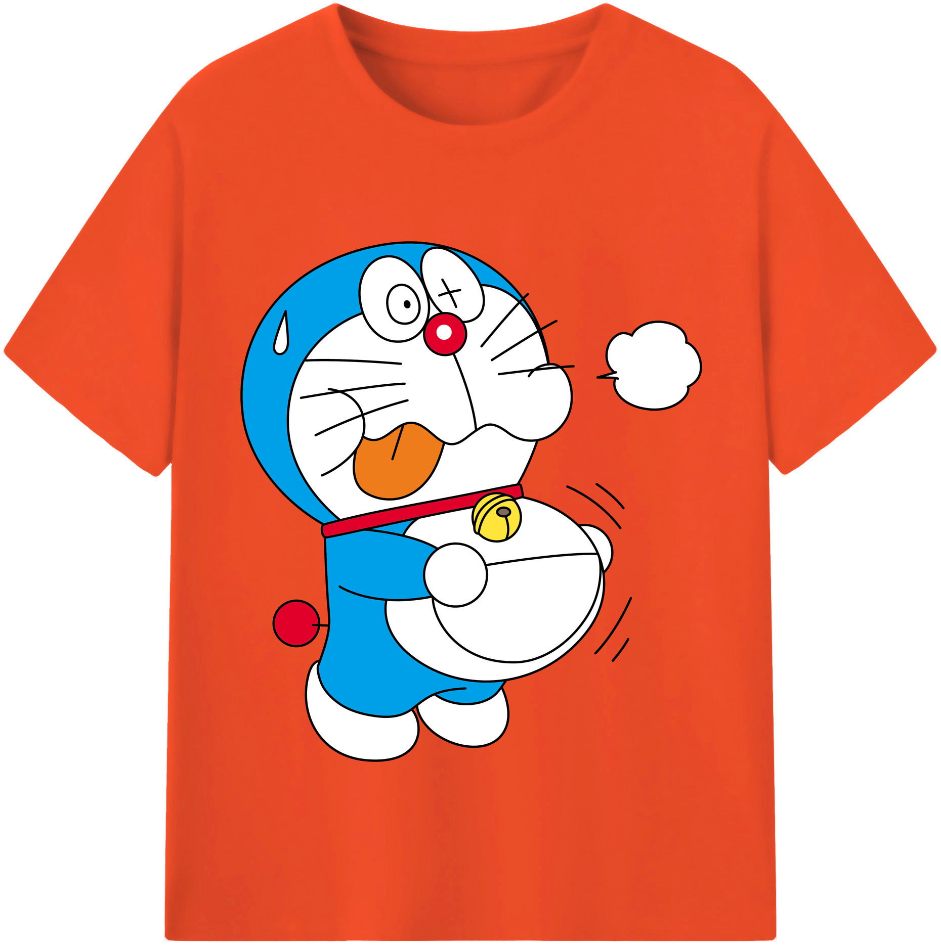 （画像用） ドラえもん Doraemon 綿100％半袖Tシャツ（フロントプリント）