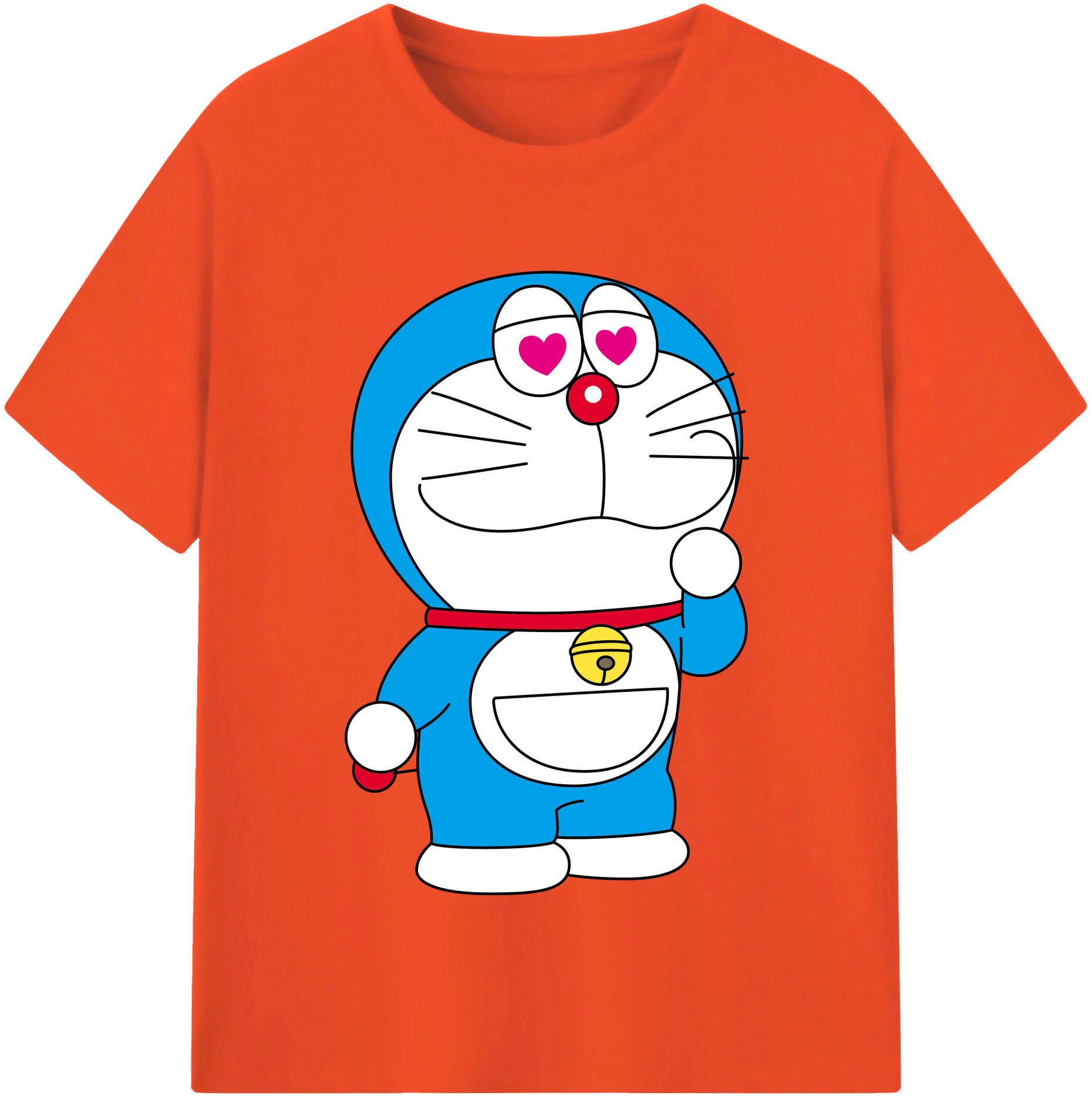 （画像用） ドラえもん Doraemon 綿100％半袖Tシャツ（フロントプリント）