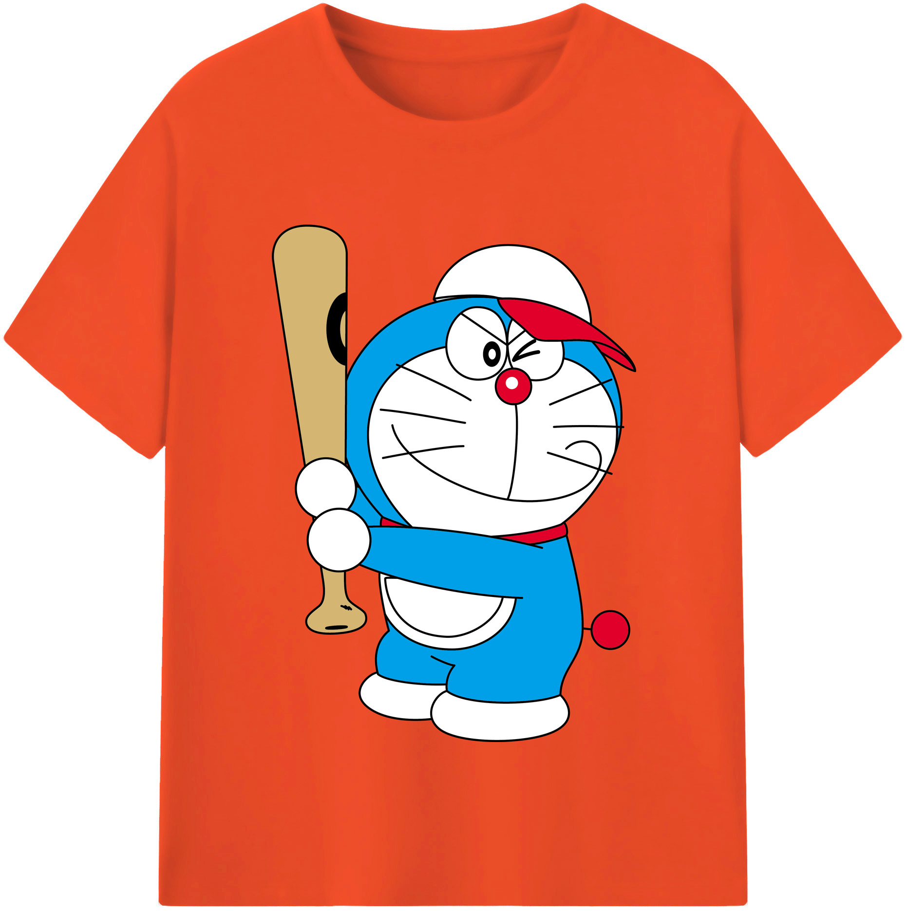 （画像用） ドラえもん Doraemon 綿100％半袖Tシャツ（フロントプリント）
